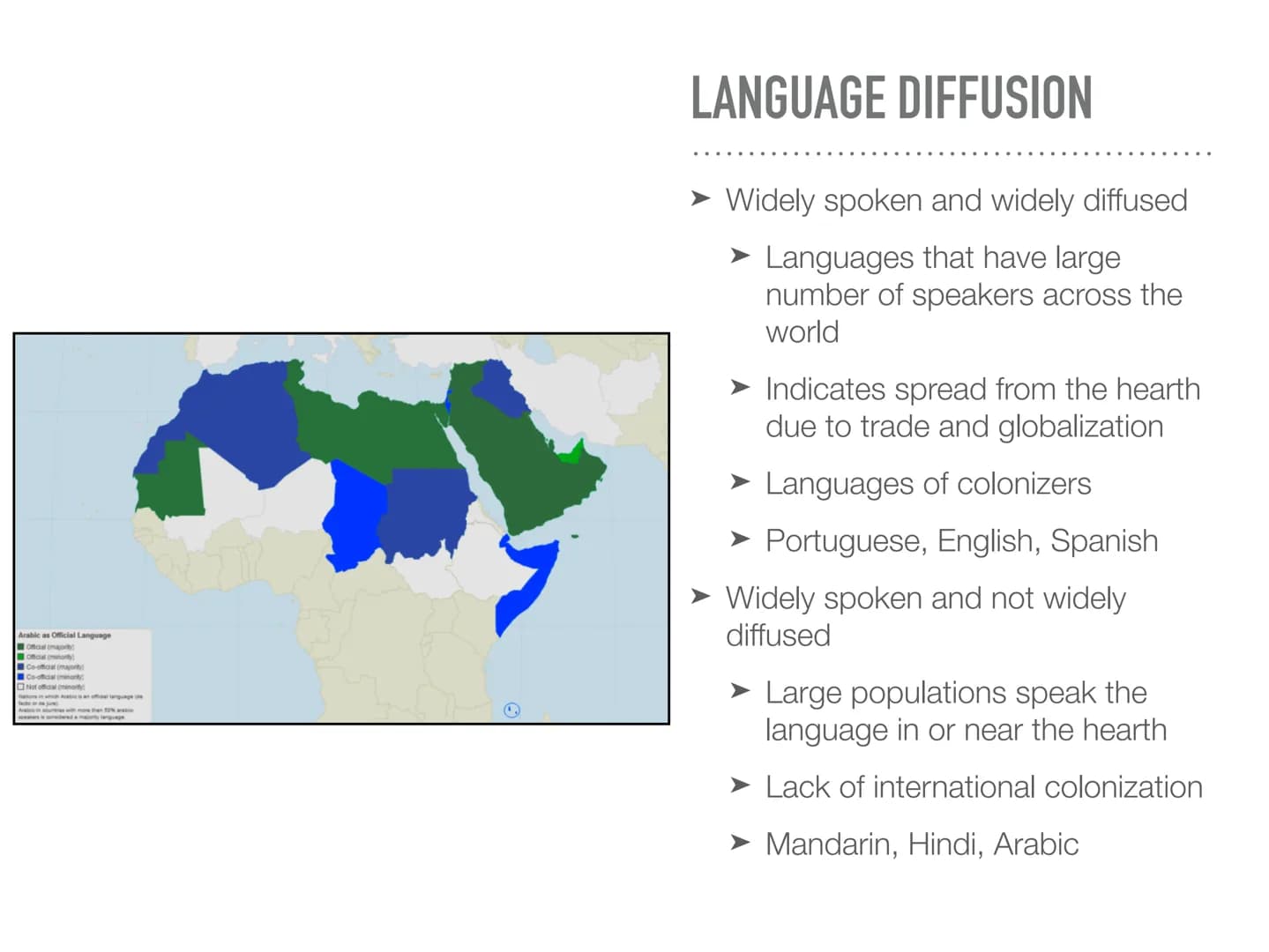 CONTEMPORARY CAUSES
OF DIFFUSION iSpot.tv
TECHNOLOGY
Globalization has encouraged less
language diversity
Need for communication across
plat