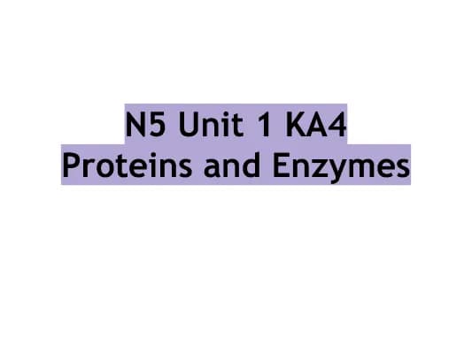 Know proteins and enzymes thumbnail