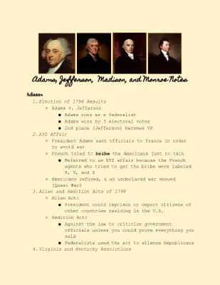 Know Adams, Jefferson, and Madison Notes thumbnail