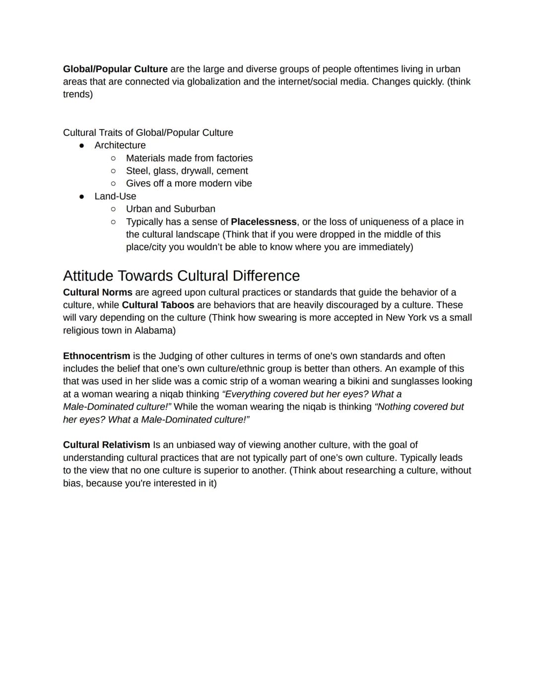 <h3 id="introductiontoculture">Introduction to Culture</h3>
<p>Culture is the shared beliefs, values, practices, behaviors, and technologies