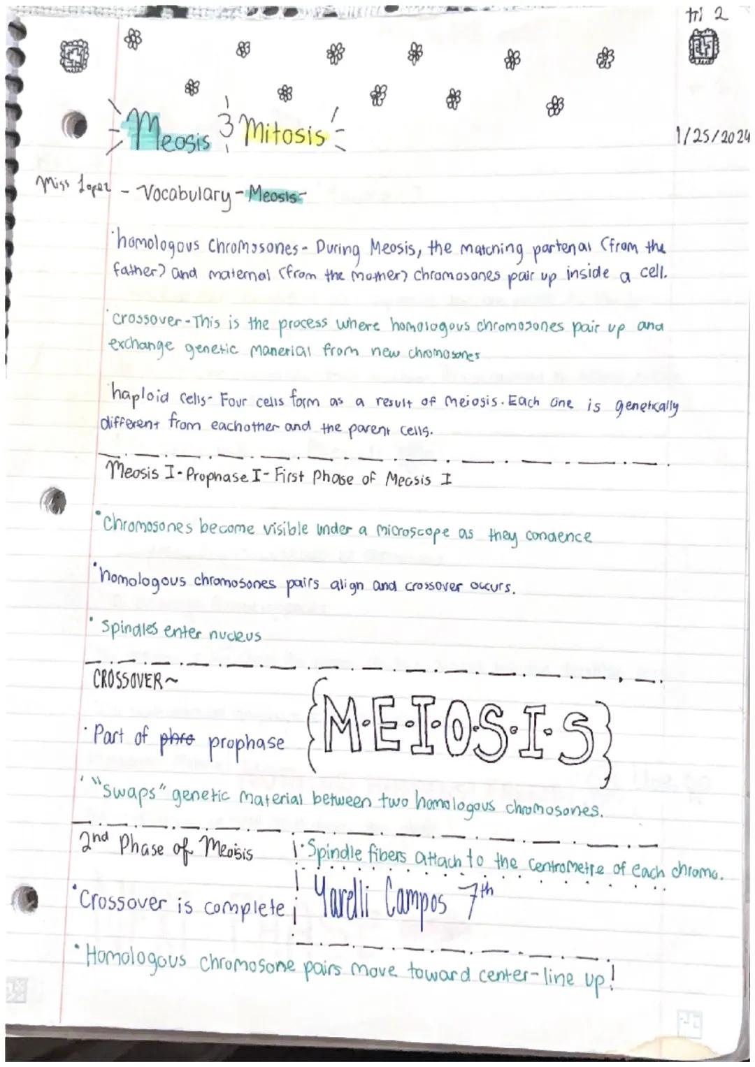 Miss Lopez
Miosis 3 Mitosis
S·O·C·A·B·U·L·A·R·Y!
Cell-smallest structural and functional unit of an organism.
Our bodies are made up of them