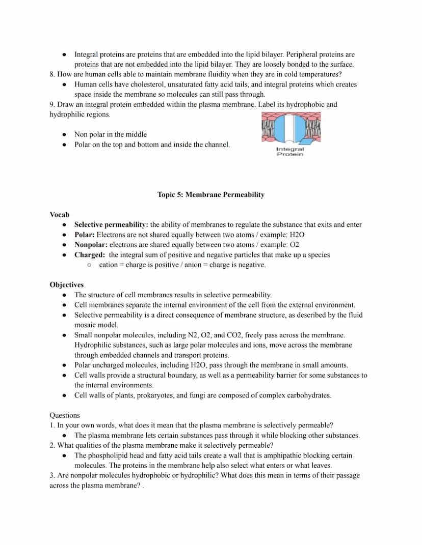 Topic 1: Cell Structure- Subcellular Components
Vocab
1. Cells: the basic structure and functional units of every organism
2. Prokaryote: Do