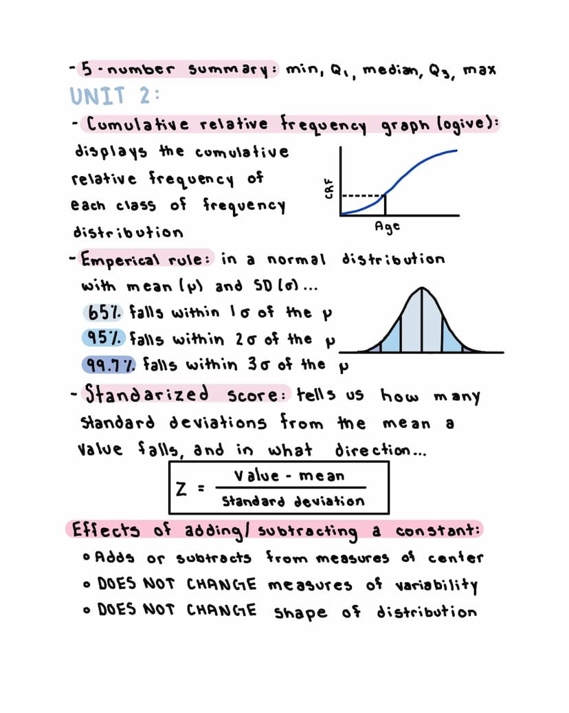 AP STATS
UNIT 1:
- Categorical variable: assigns labels that place
each individual into a particular group,
called a category
- Quantitive v
