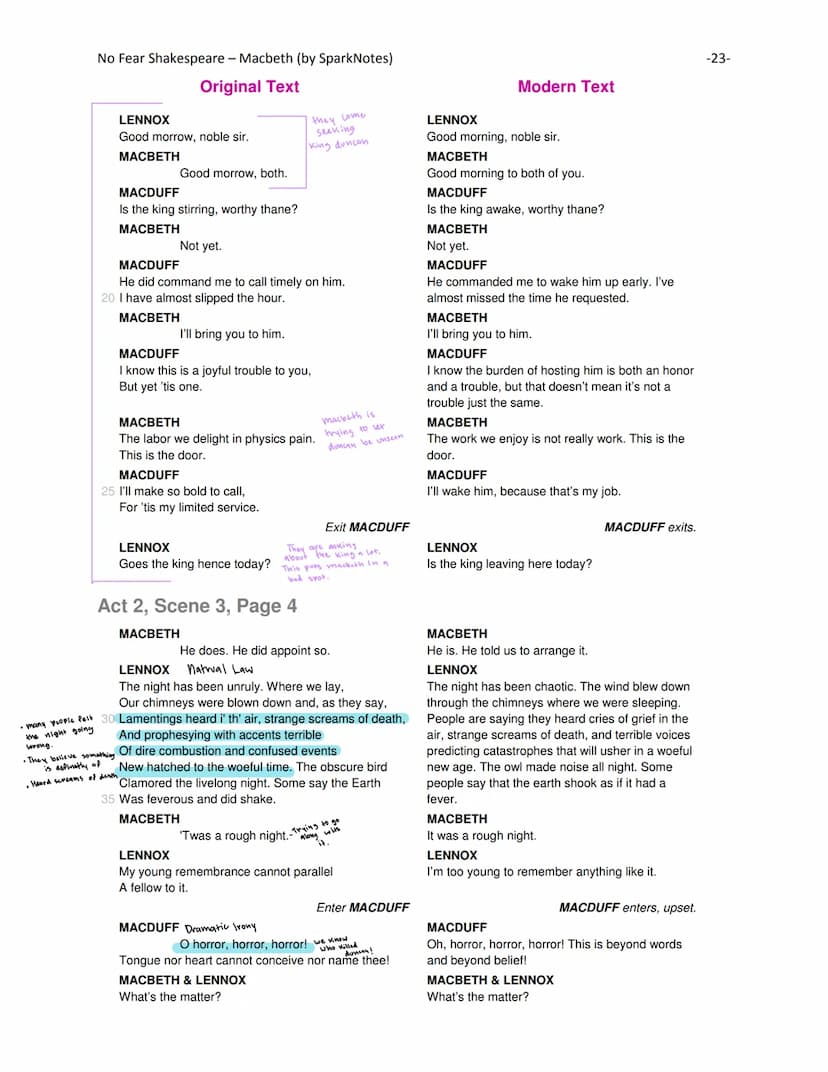 No Fear Shakespeare - Macbeth (by SparkNotes)
Original Text
A limbeck only: when in swinish sleep
Their drenchèd natures lie as in a death,
