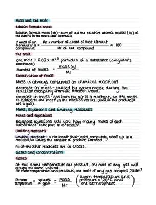 Know C3: Quantitative Chemistry - Chemical Calculations: Revision Notes GCSE thumbnail