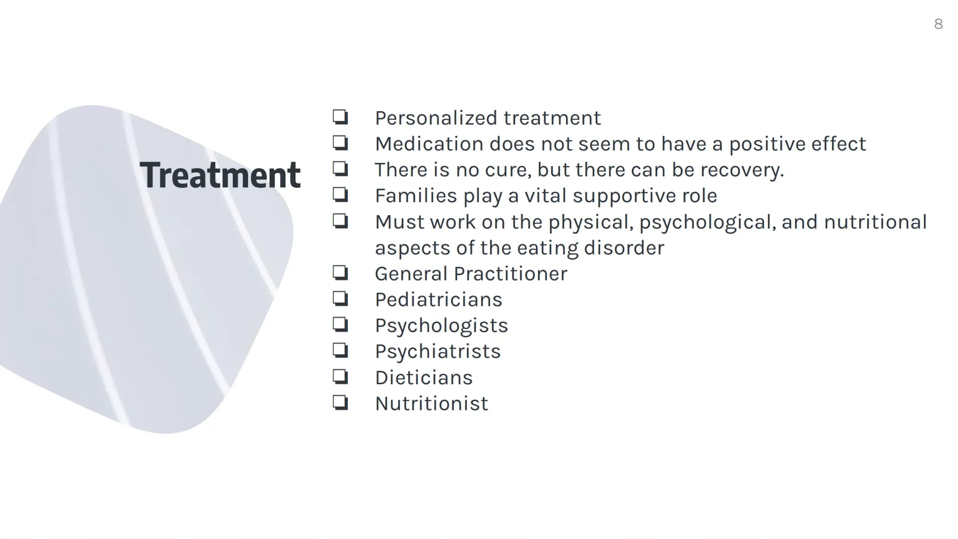 Anorexia
By: Kate Bicalho What is Anorexia?
Eating disorder
★
Scientifically called Anorexia Nervosa (AN)
A condition where people see thems