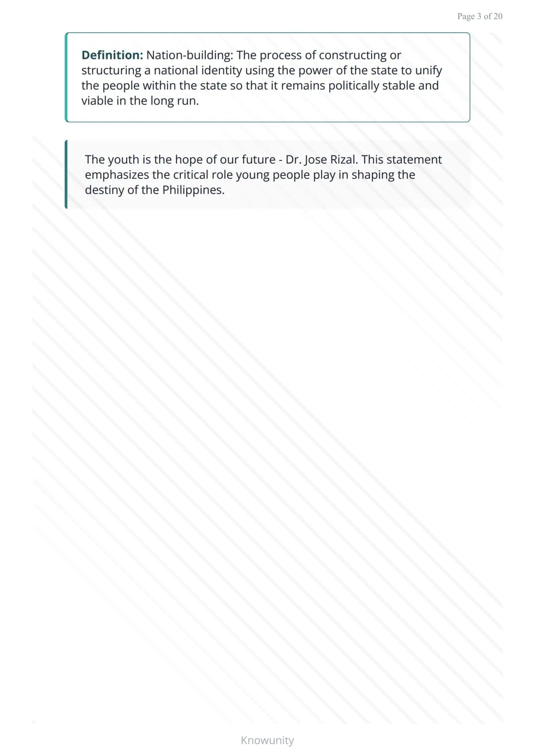 Youth participation in Philippine nation-building
Understanding how Filipino youth contribute to
national development
What you will learn
De