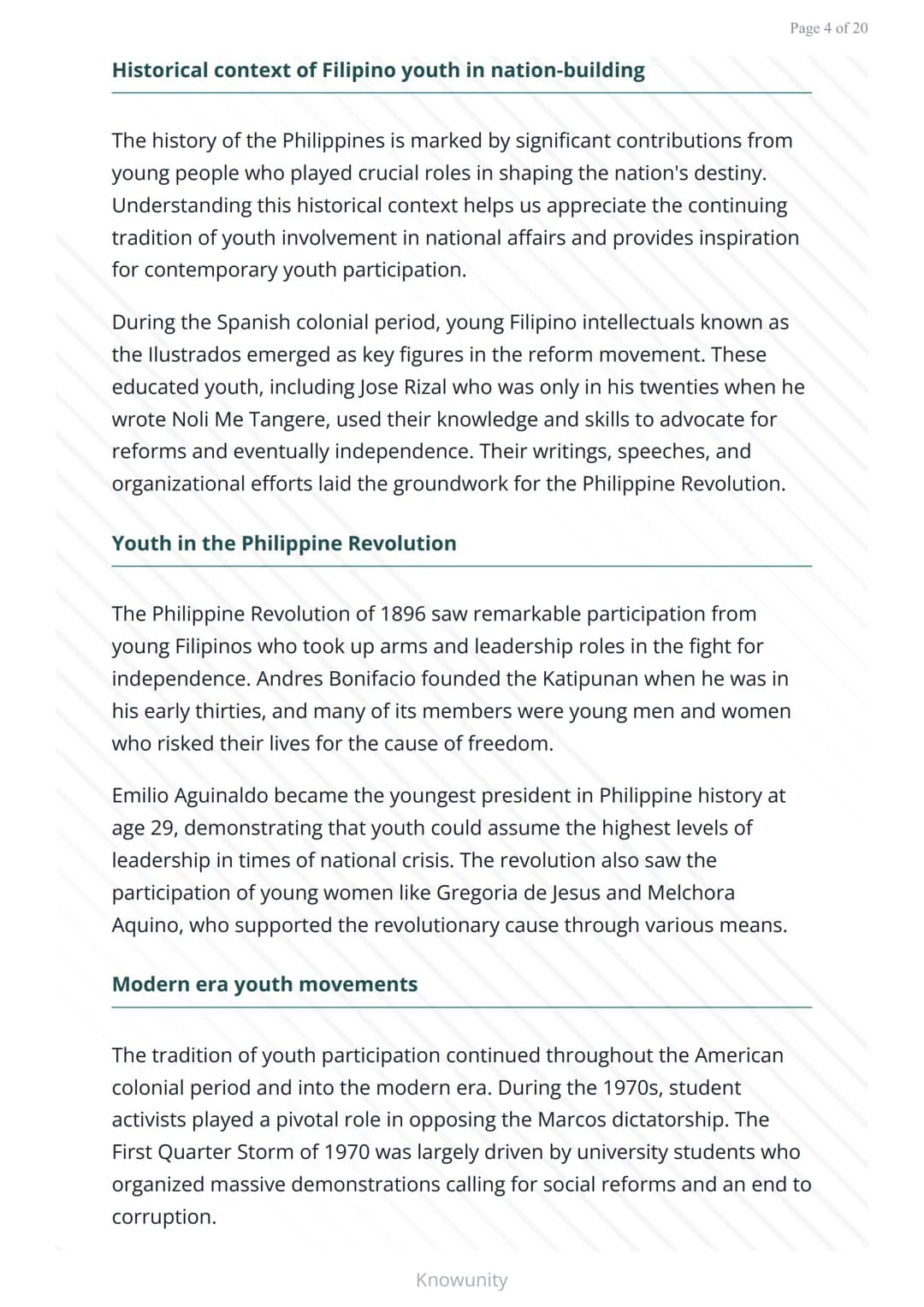 Youth participation in Philippine nation-building
Understanding how Filipino youth contribute to
national development
What you will learn
De