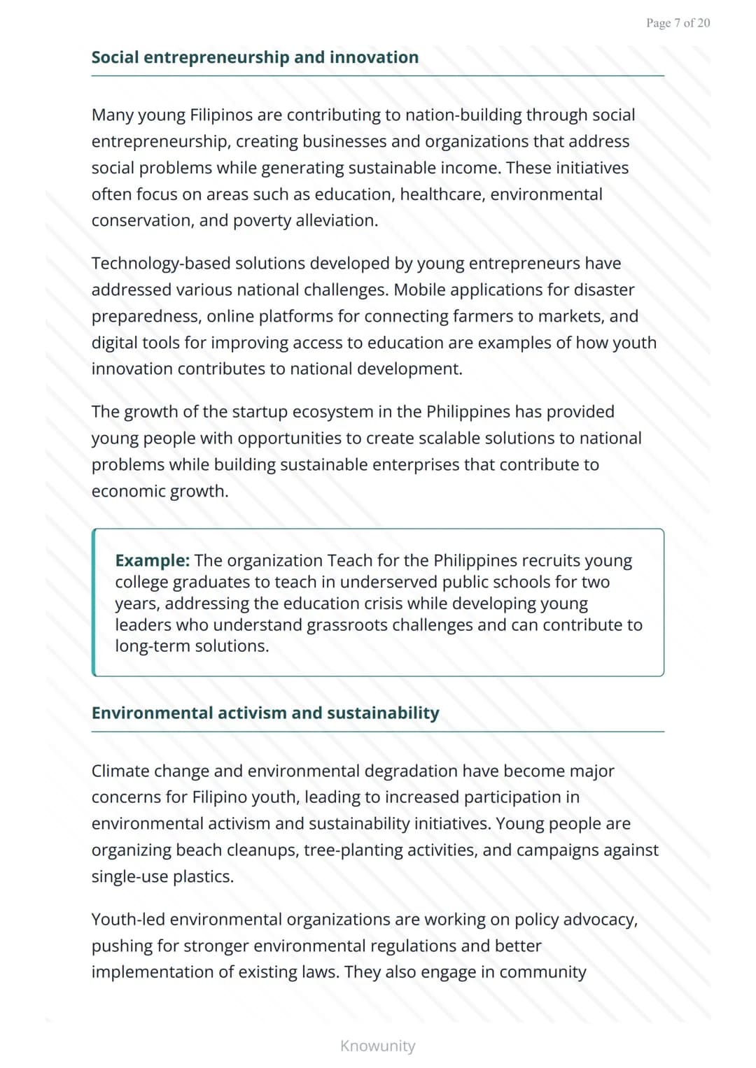 Youth participation in Philippine nation-building
Understanding how Filipino youth contribute to
national development
What you will learn
De
