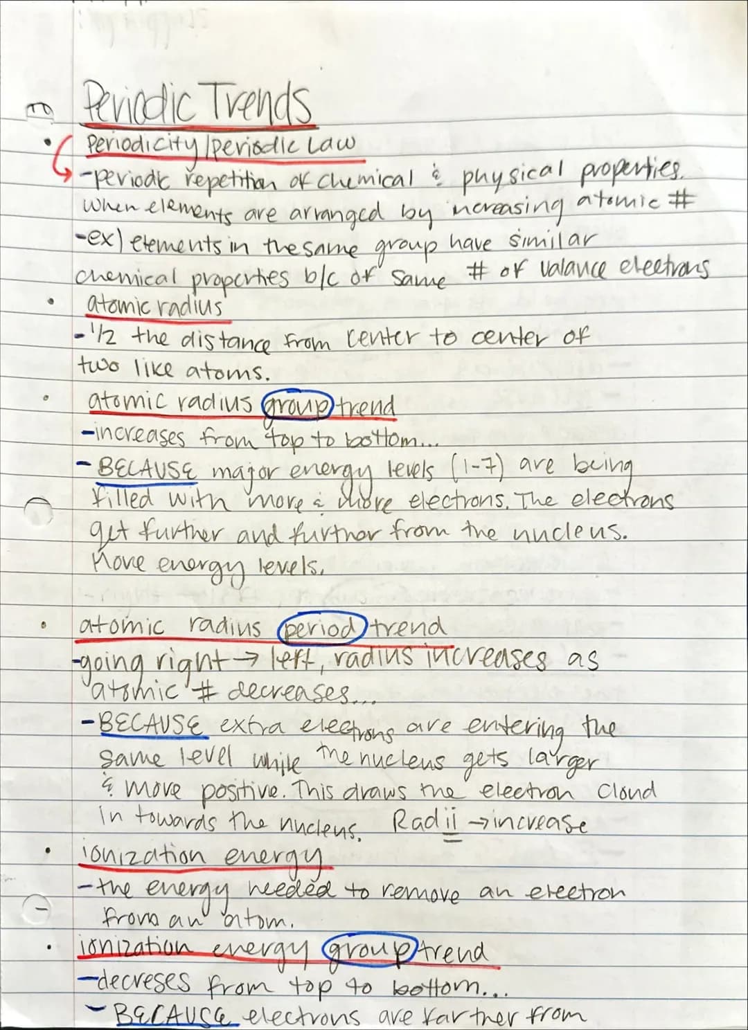 Cool Facts About Periodic Trends in Chemistry: Atomic Radius, Ionization Energy, and Electronegativity
