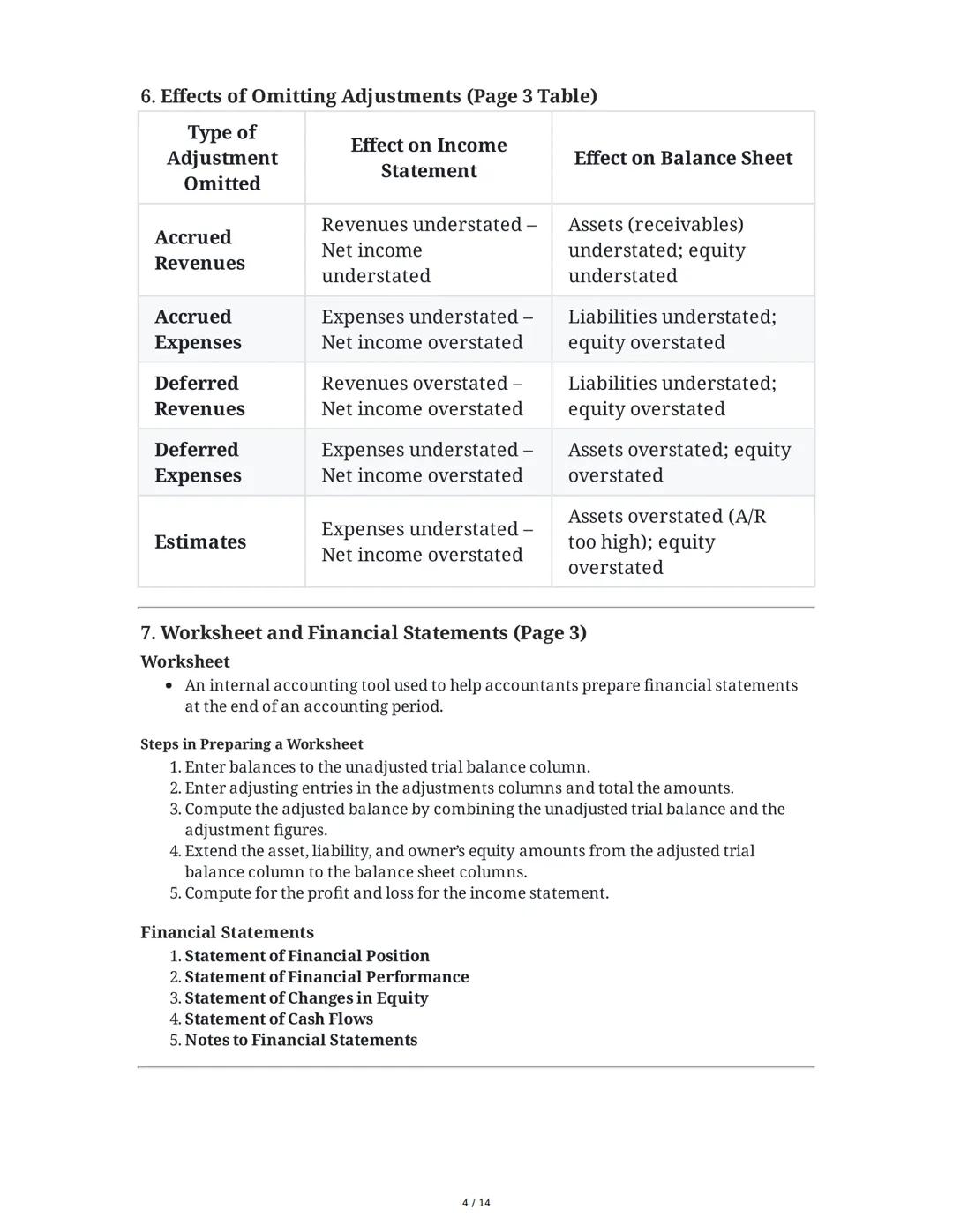 Comprehensive Summary: Adjusting Entries, Accrual
Accounting, and Financial Statements
1. Accrual Basis of Accounting
Definition and Key Pri