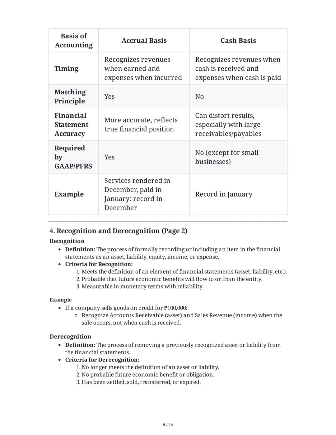 Comprehensive Summary: Adjusting Entries, Accrual
Accounting, and Financial Statements
1. Accrual Basis of Accounting
Definition and Key Pri