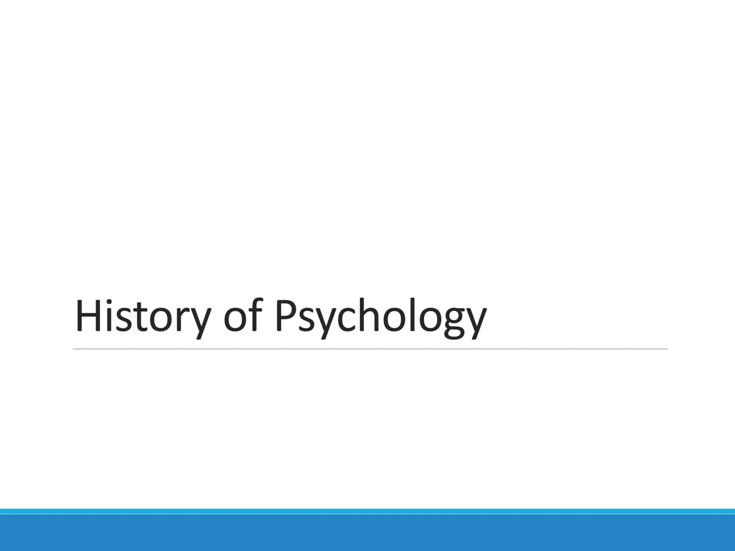 Psychological
Science
CHAPTER 1 1.1 What is Psychology? Psychology
The science of behavior and mental processes
Early definitions
O
"the sci