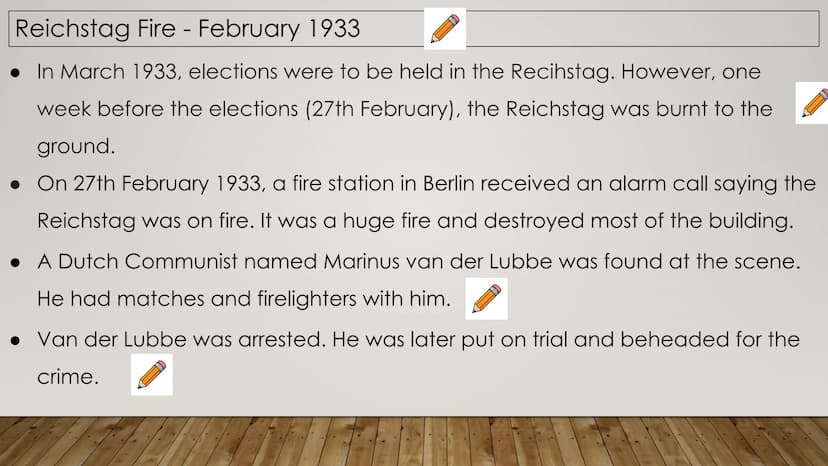 Starter: Blooket Title: Revision of Hitler and Nazi Germany - consolidating power
Learning Intentions
To understand the how Hitler and the N