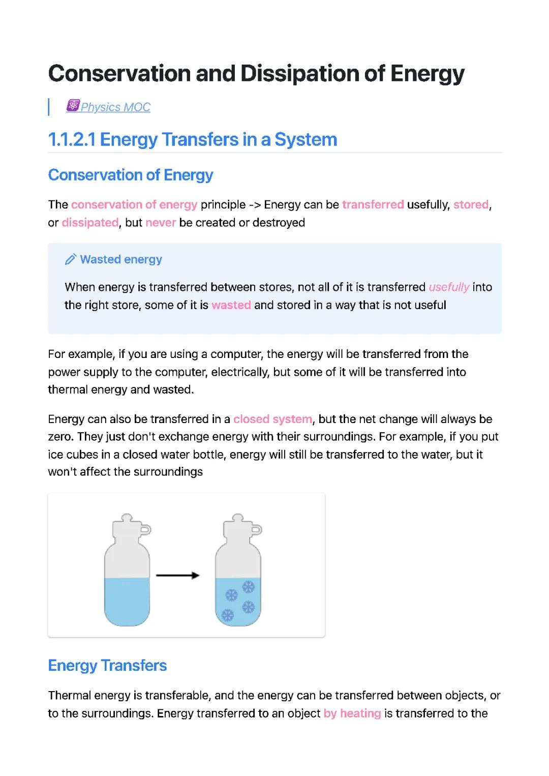 Learn How Energy Moves: Conservation, Dissipation, and Reducing Unwanted Transfers