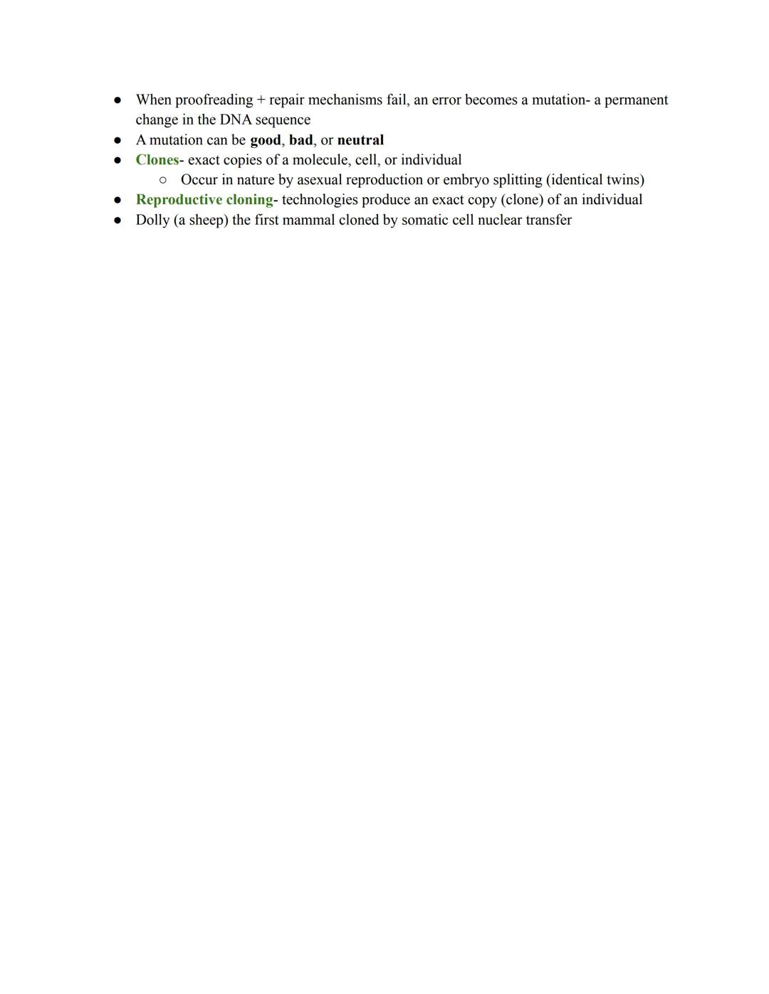 BIO Test 4 Lecture 1 Notes: DNA Structure & Function
DNA is your genetic information to make a protein
● 1800s: Meischer- first to describe 