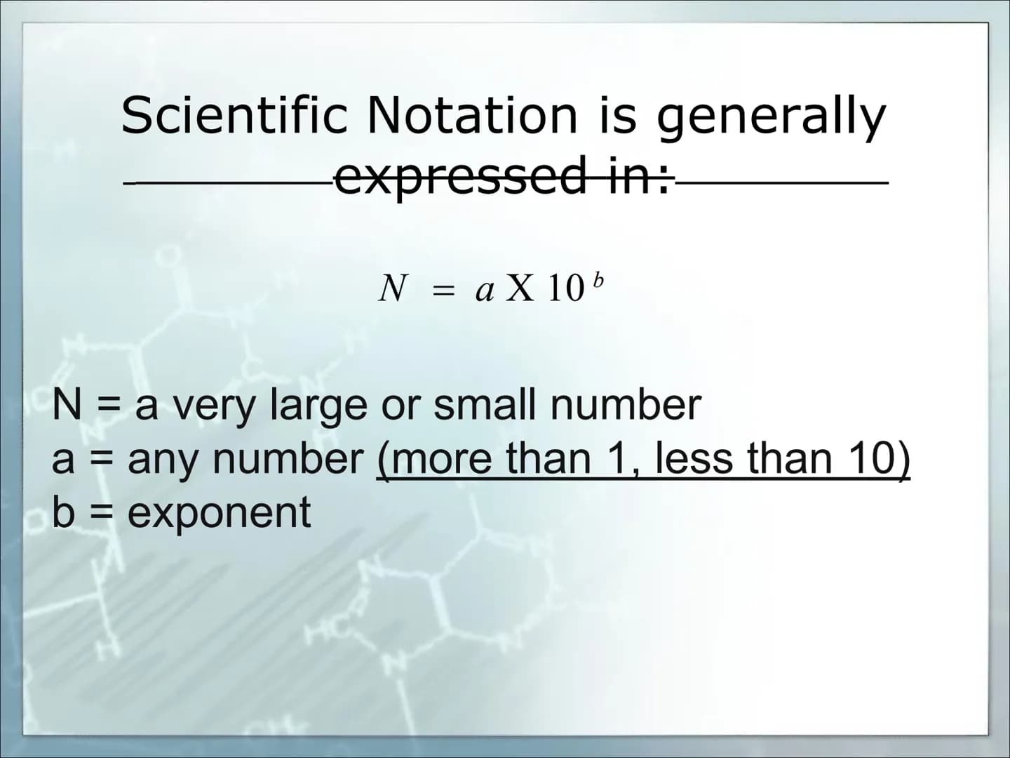 100
50
225
200
15
20
500
400
Scientific Notation
Learn to express large and small
numbers in scientific notation.
00
5 An ordinary penny con