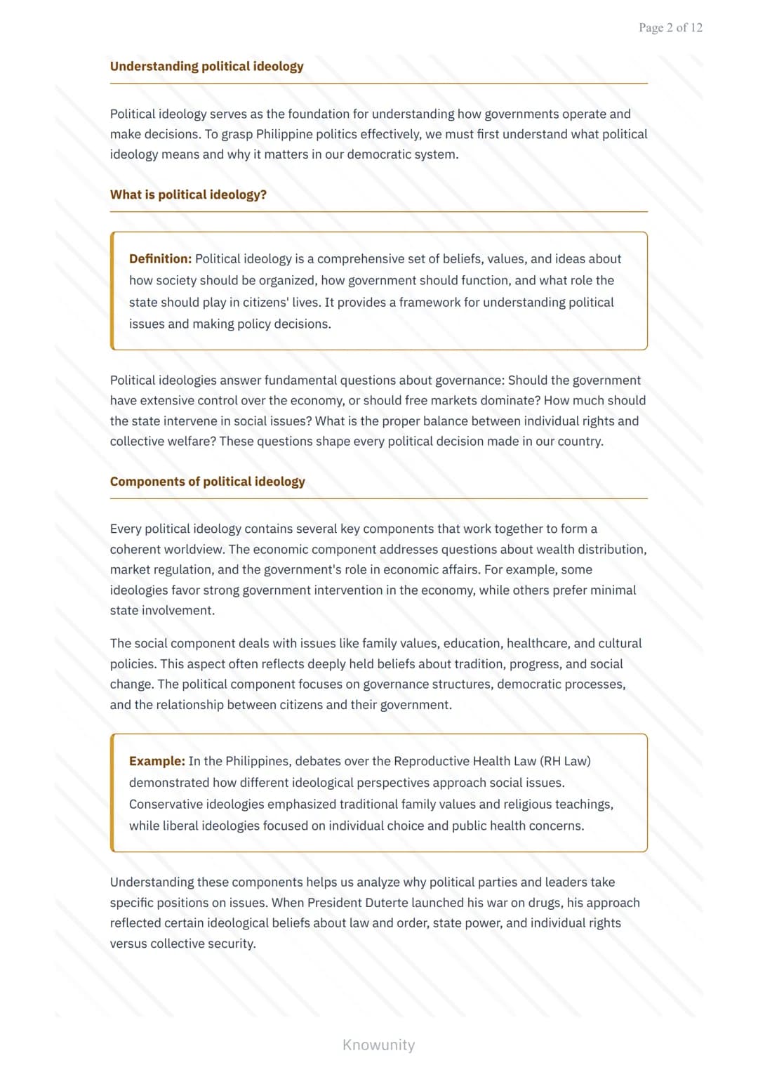 Foundations of Philippine Politics: Political Ideologies in Context
Understanding major political ideologies and their role in Philippine
po
