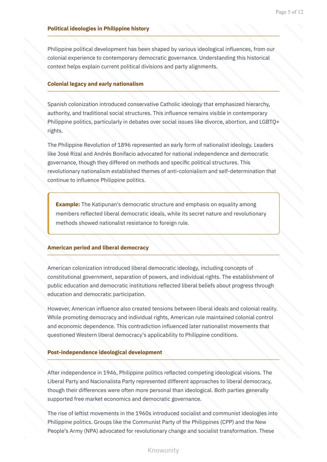 Foundations of Philippine Politics: Political Ideologies in Context
Understanding major political ideologies and their role in Philippine
po