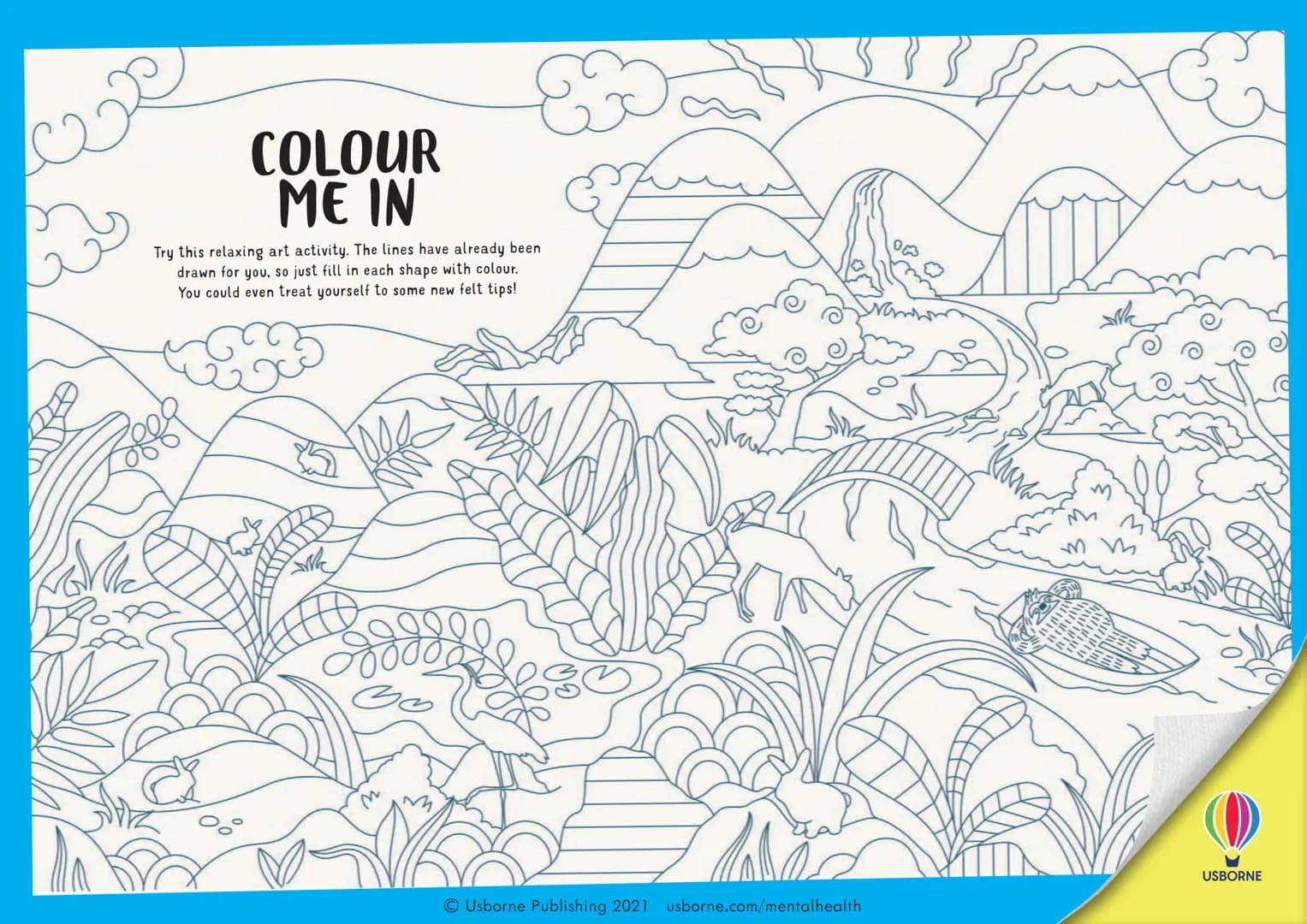 SUO
4
*
USBORNE
UNWORRY
PACK
A 8
@
*
Activities to calm your mind
Junt
Down
www.hair
2415
DETAY
>
(
USBORNE $
D
TIME TO UNWORRY
Worries are 