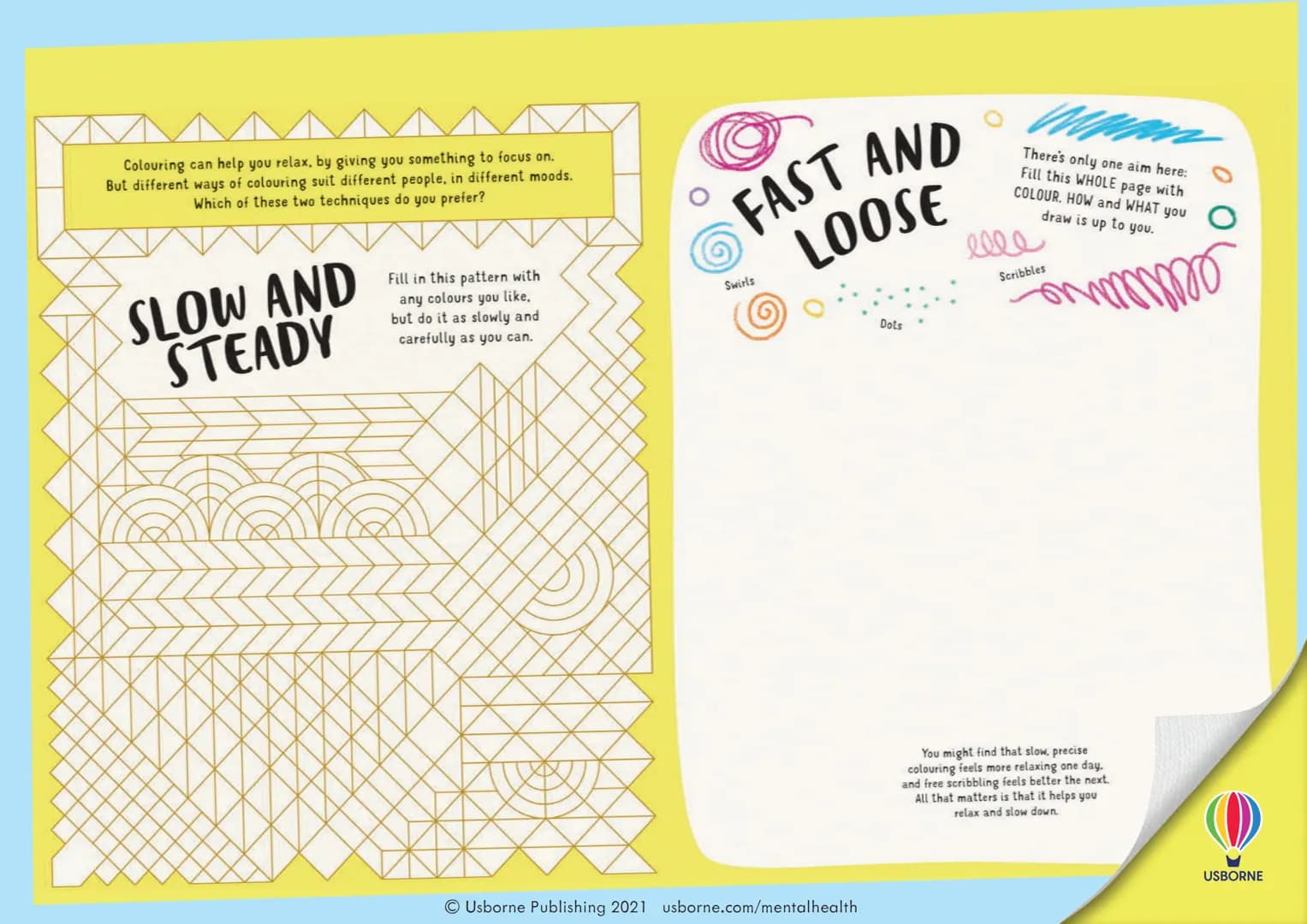 SUO
4
*
USBORNE
UNWORRY
PACK
A 8
@
*
Activities to calm your mind
Junt
Down
www.hair
2415
DETAY
>
(
USBORNE $
D
TIME TO UNWORRY
Worries are 