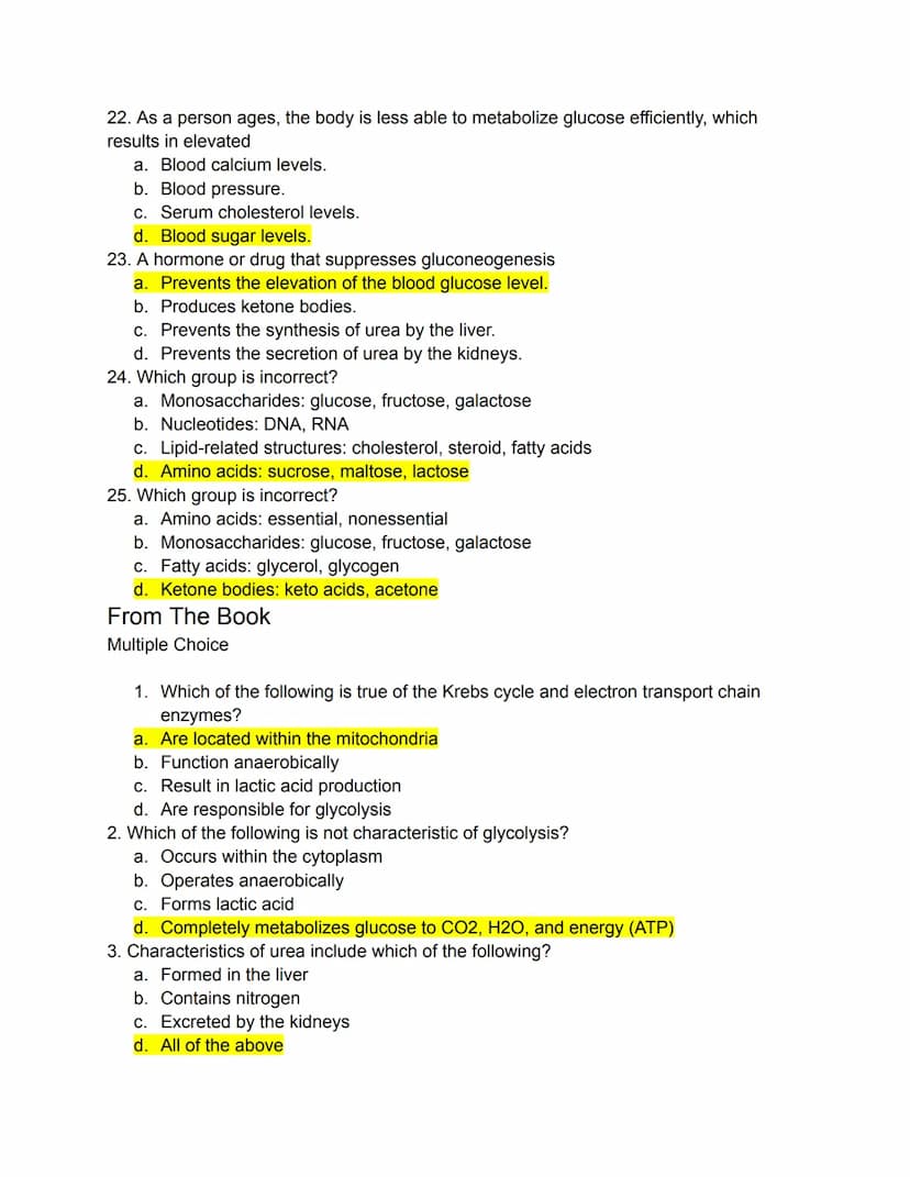PART 1: Mastering the Basics
Matching
Carbohydrates, Fats, and Proteins
Directions: Match the following terms to the most appropriate defini