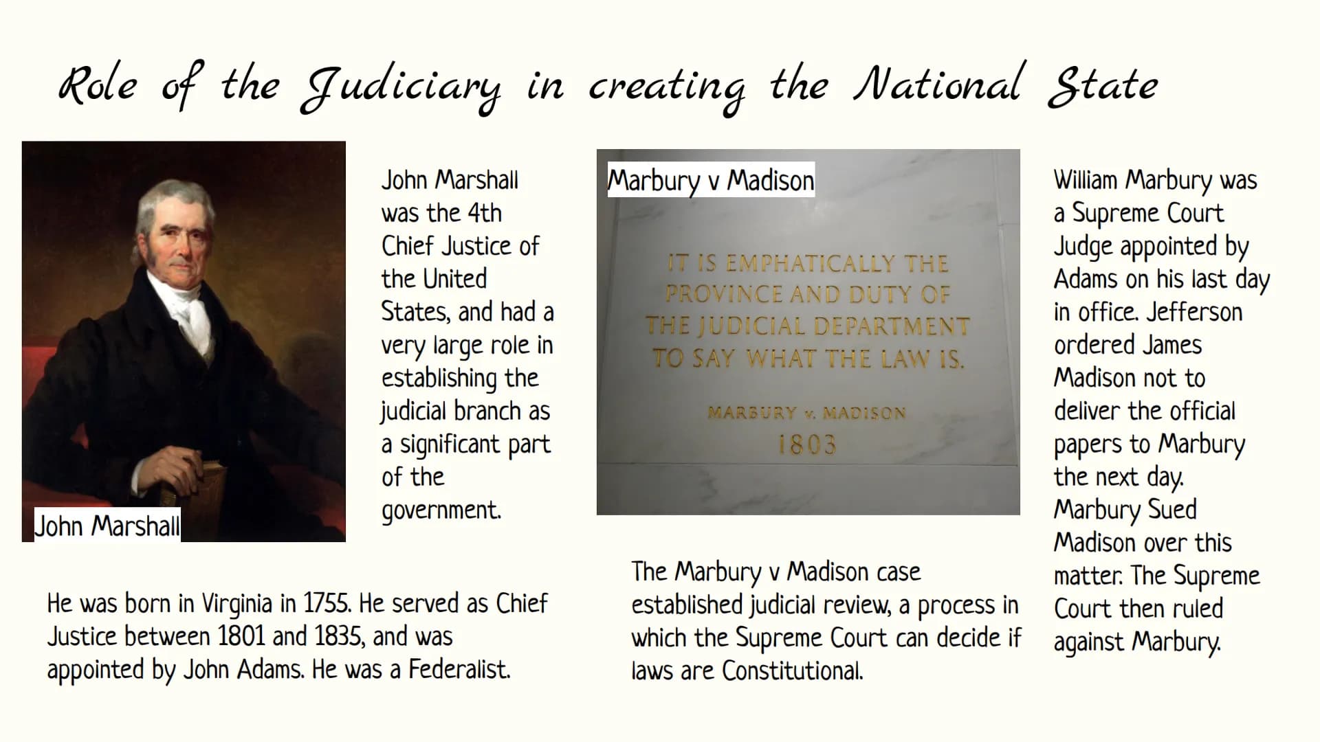 Unit 4 Scrapbook
1800-1848 Jefferson's Era
Domestic issues
• Large national debt
Many issues with the courts and judicial branch of the gove