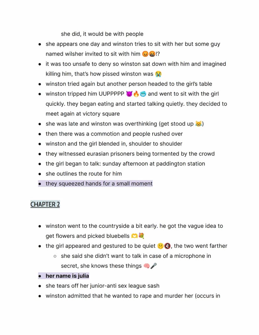 1984 by George Orwell; { Part 2 Notes }
things to know:
→ this is part 2, not part 1
→ orwell rejected soviet communism
→ the book is actual