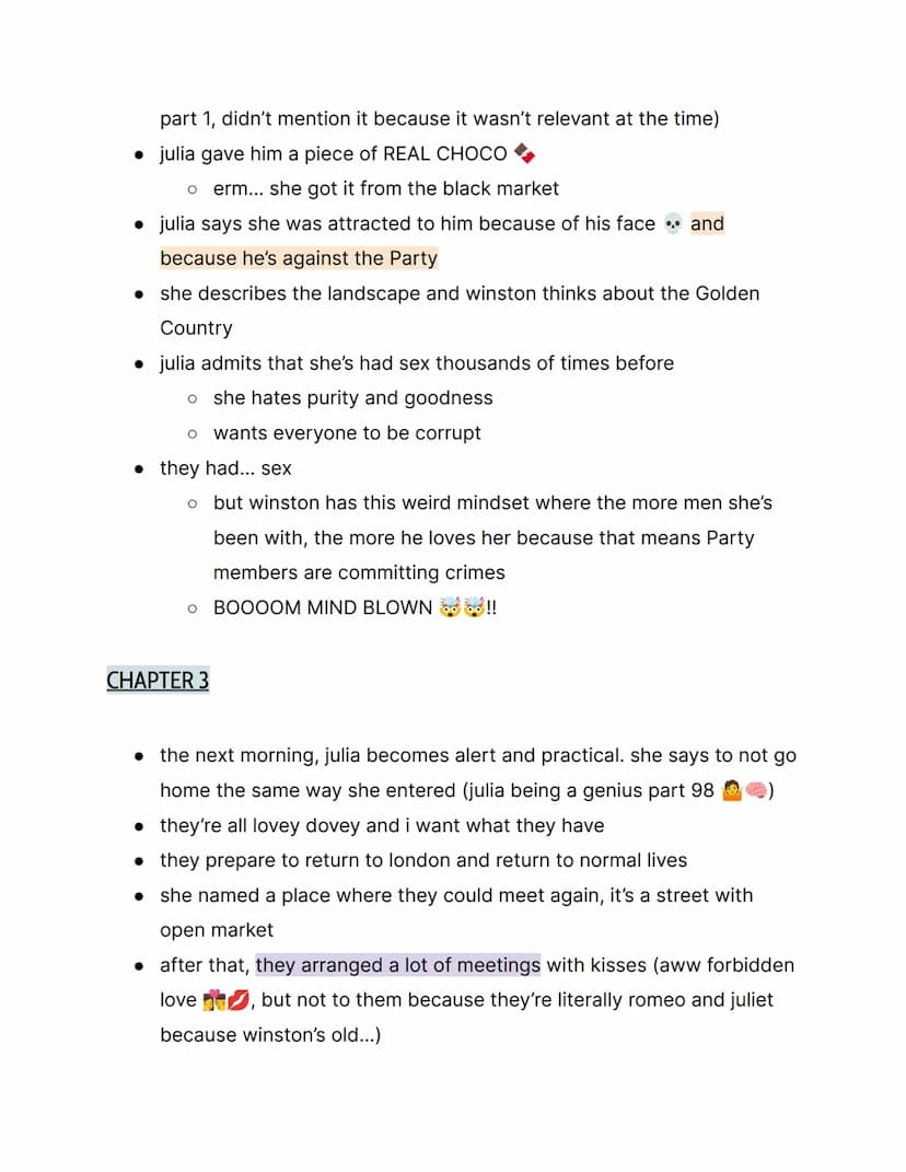 1984 by George Orwell; { Part 2 Notes }
things to know:
→ this is part 2, not part 1
→ orwell rejected soviet communism
→ the book is actual