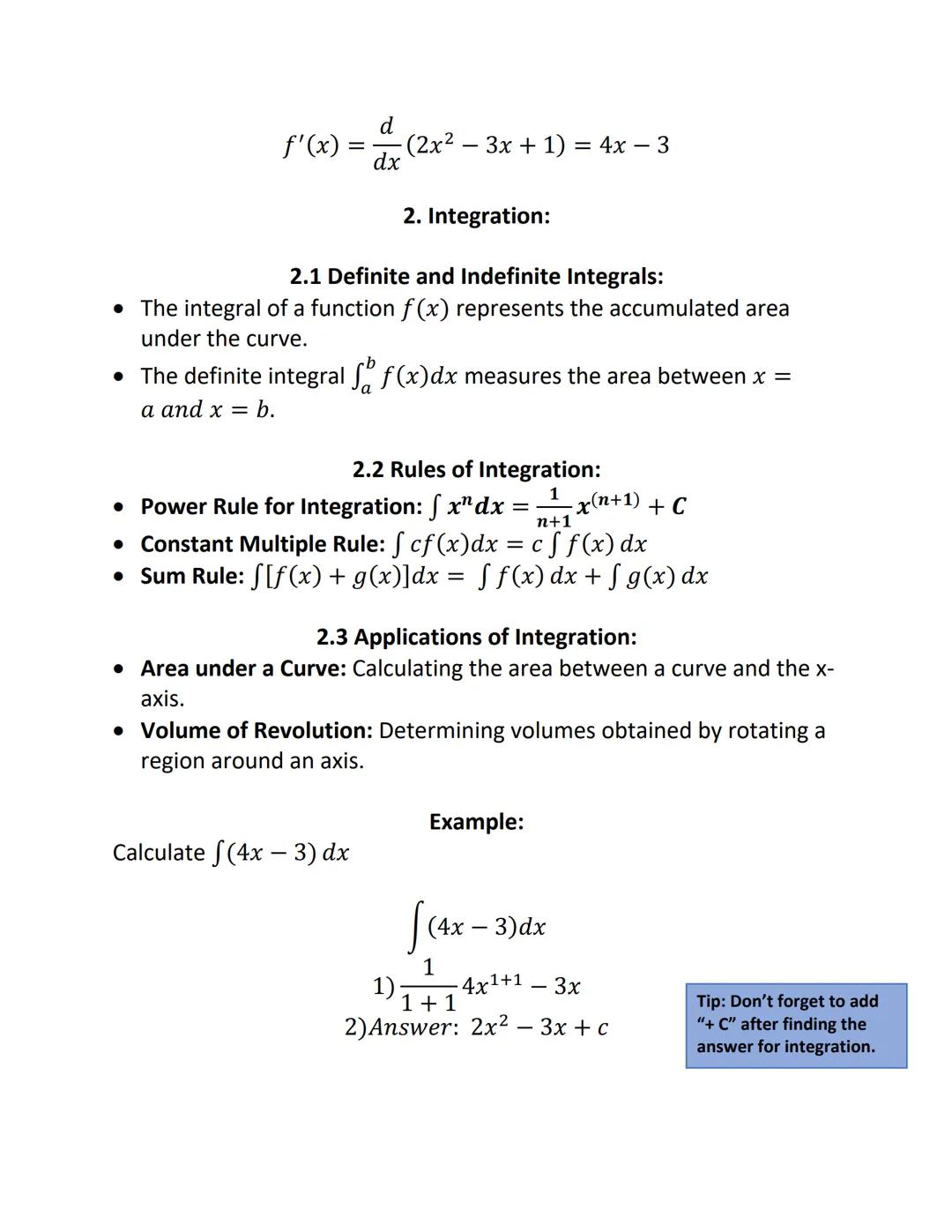 Title: "Calculus Unveiled: A Comprehensive Guide for High School
Students"
Introduction:
• Calculus is a branch of mathematics that explores