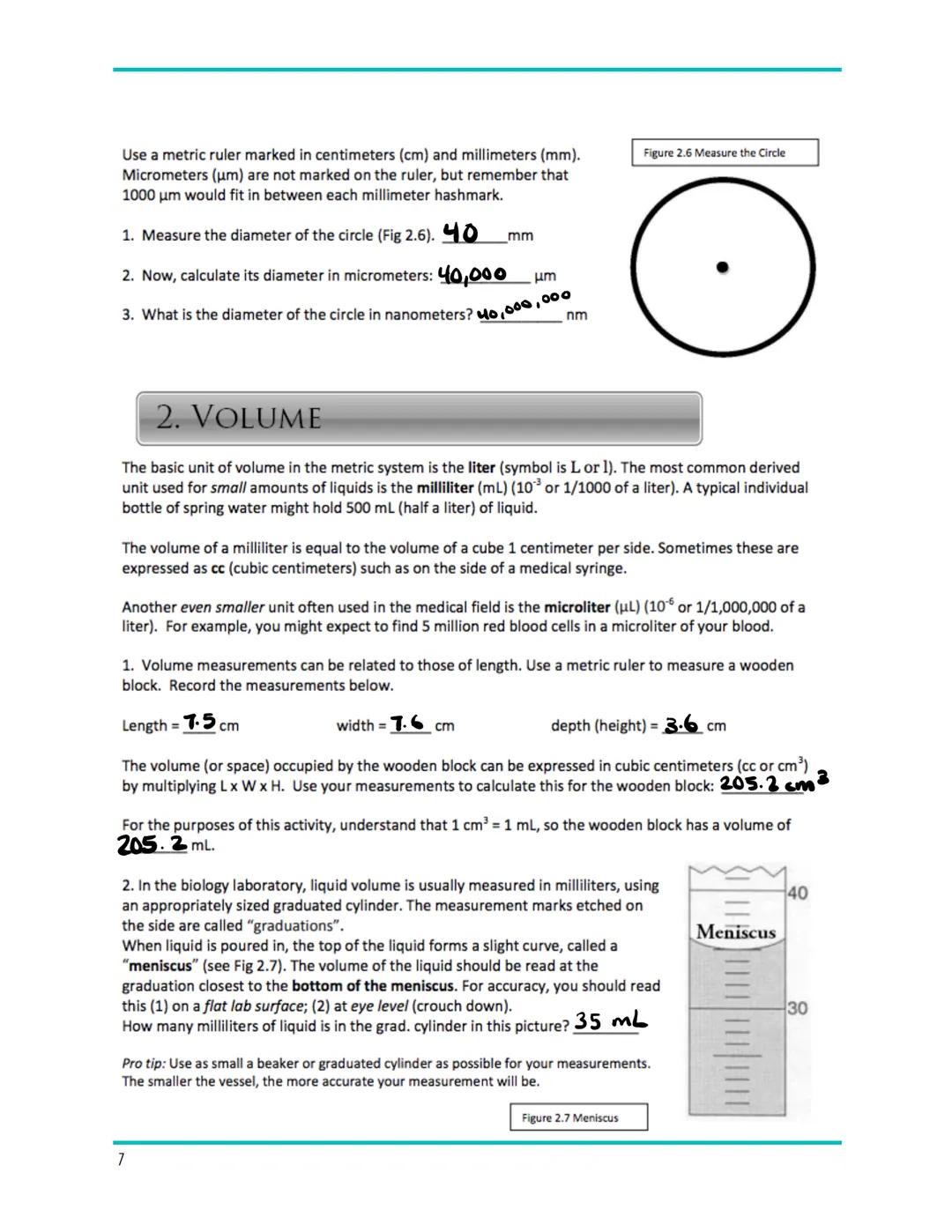 Biology Frosh
Making Metric Measurements
99.5
Introduction
The Metric System
In many biology investigations, precise measurements must be ma