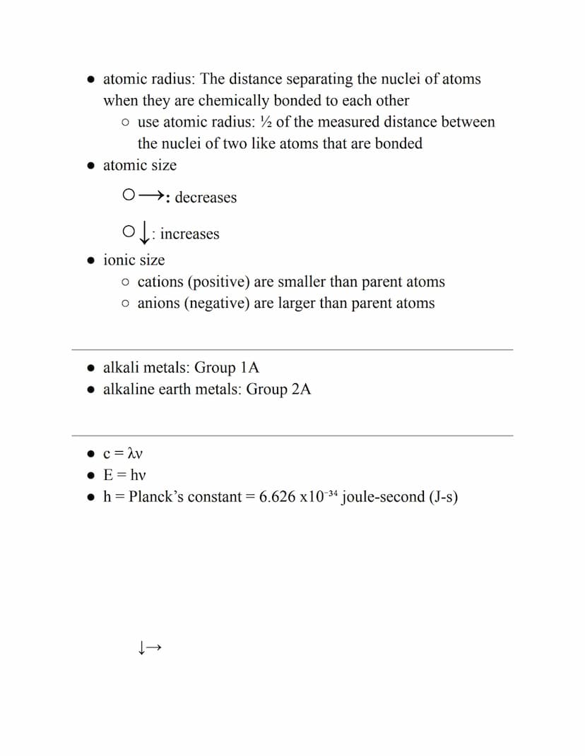 Ionization Studyguide
• KHDMDCM: kilo, hecto, deca, meter, deci, centi, milli
o 1 meter(m)=100 centimeters(cm)
o 1 meter(m)=1,000,000,000 (1