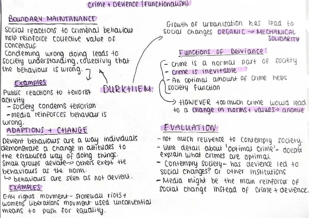 Understanding Crime and Deviance: A Look at Functionalism and Sociology