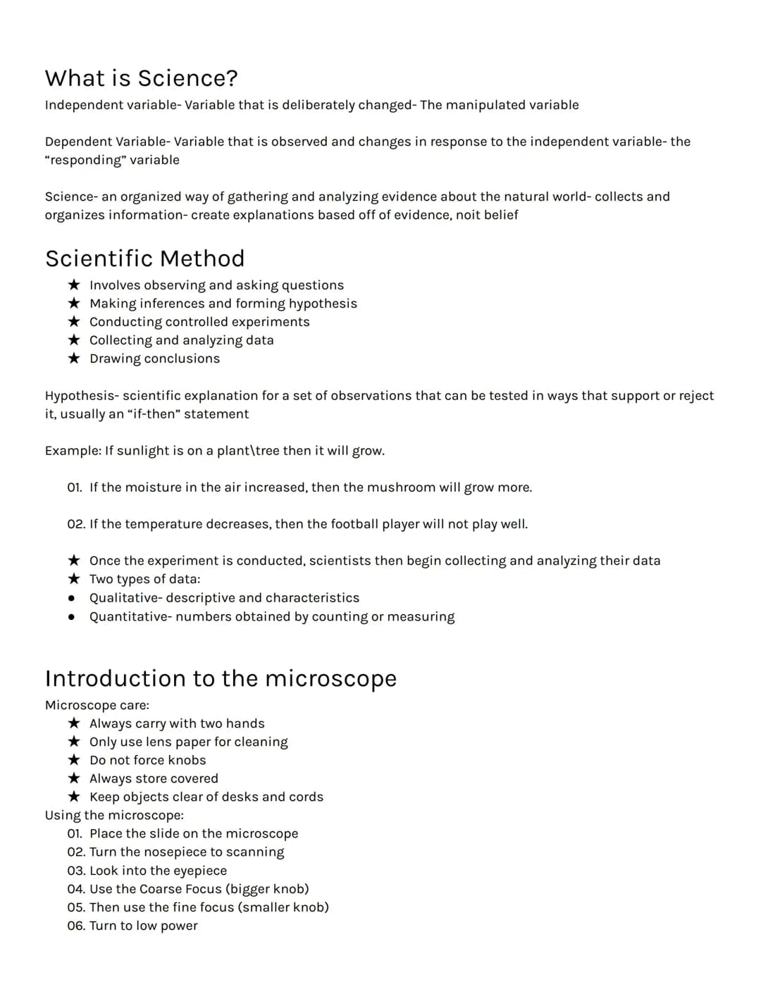7th Grade Science Notes *Uncompleted*