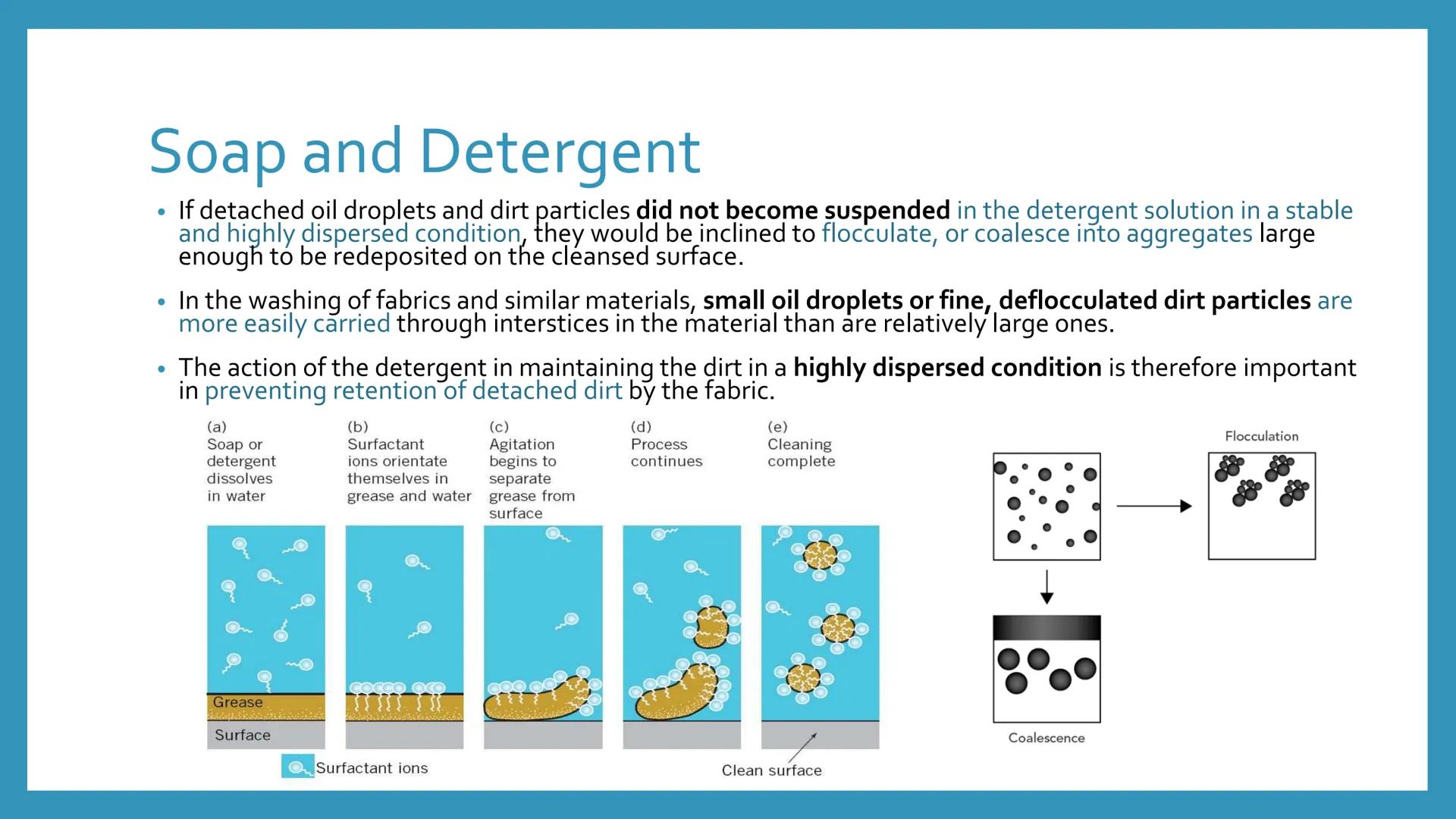 SOAP AND
DETERGENT
Chemical Process Industries What are the similarities of soap and
detergent? What are the differences between soap
and de