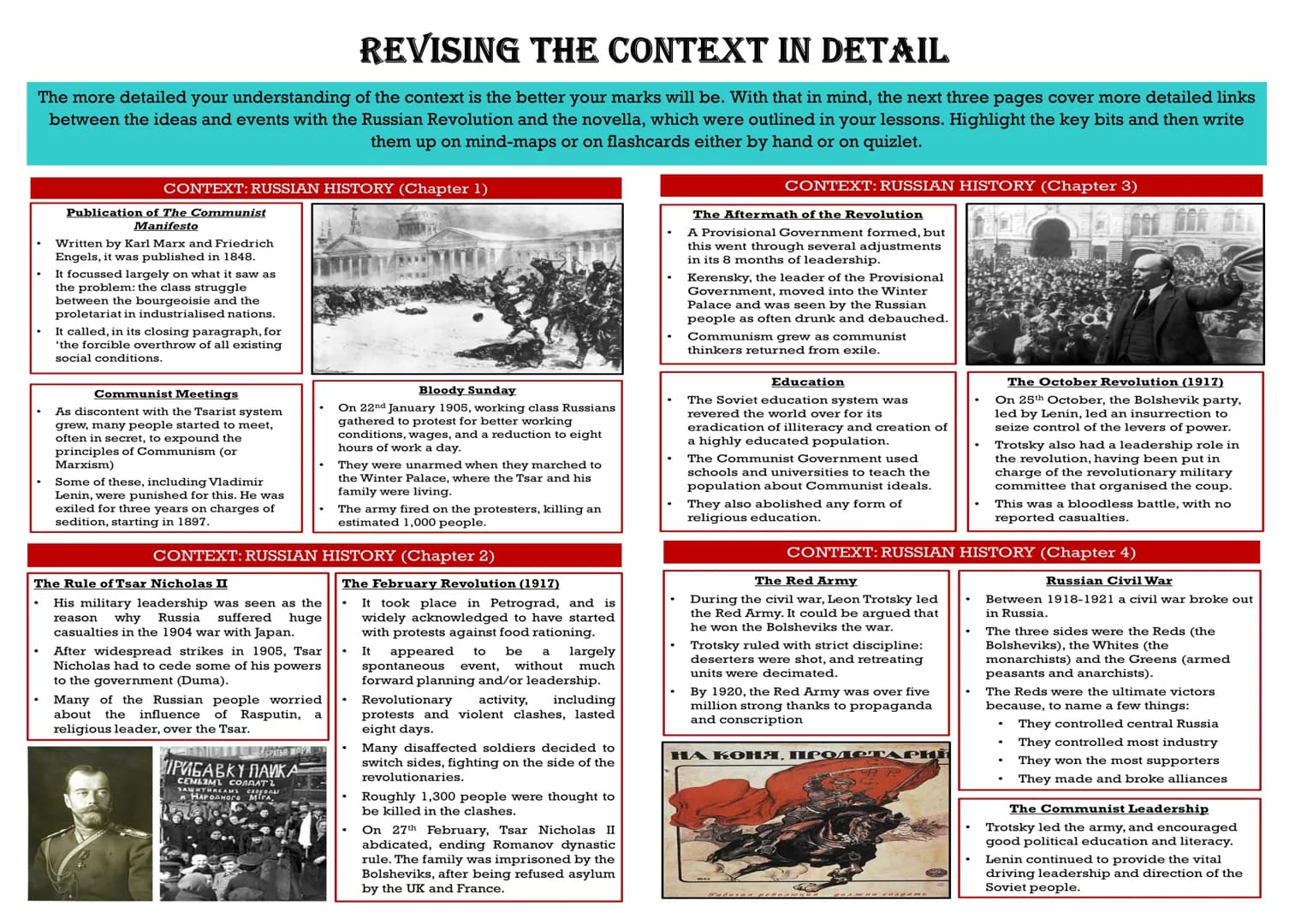 EDEXCEL GCSE ENGLISH LITERATURE
ANIMAL FARM REVISION GUIDE
COPYRIGHT CAUTION: The information in the revision guide is produced based on a c