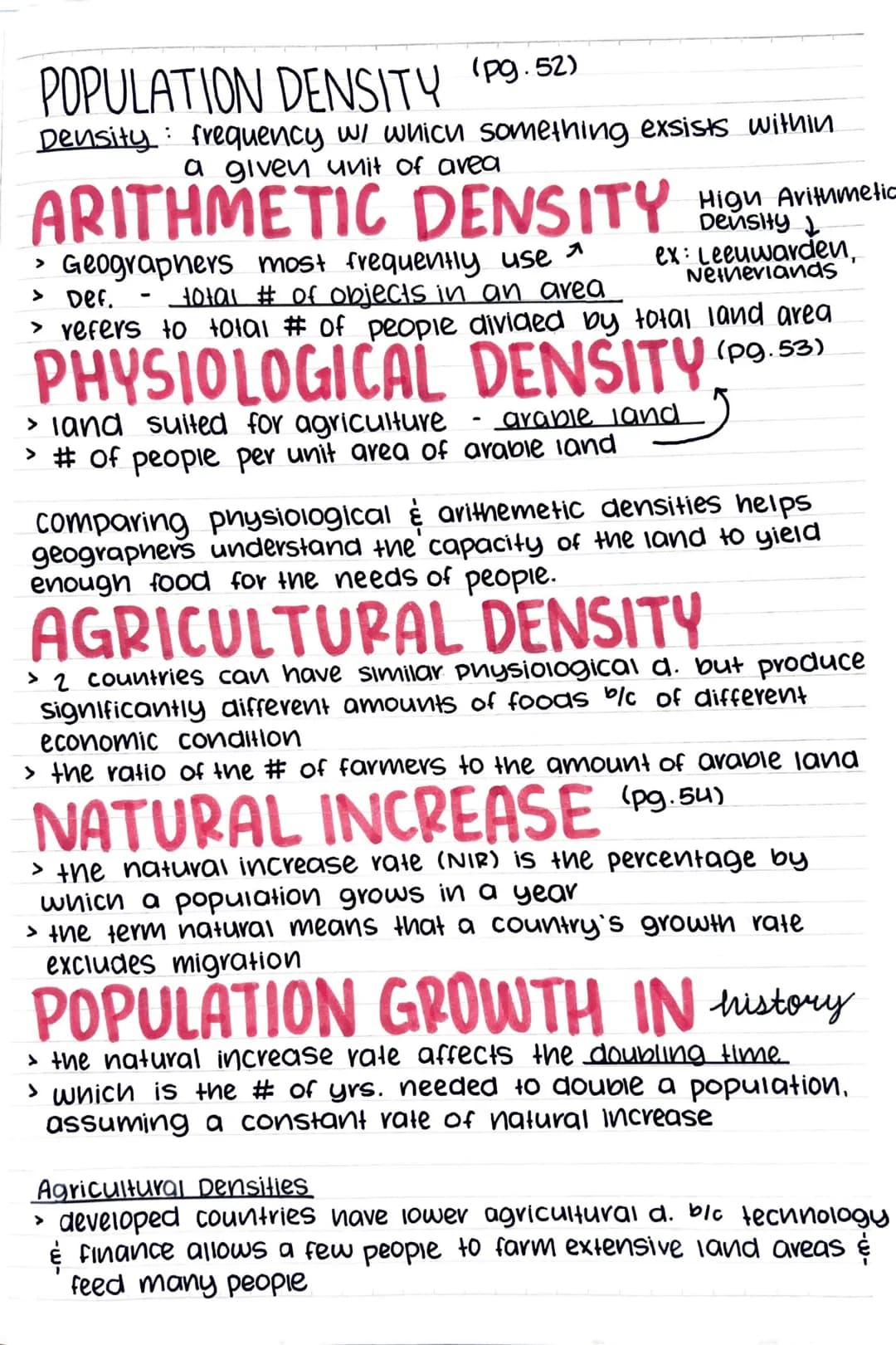 
<p>Population density is the frequency with which something exists within a given unit of area.</p>
<h2 id="arithmeticdensity">Arithmetic D