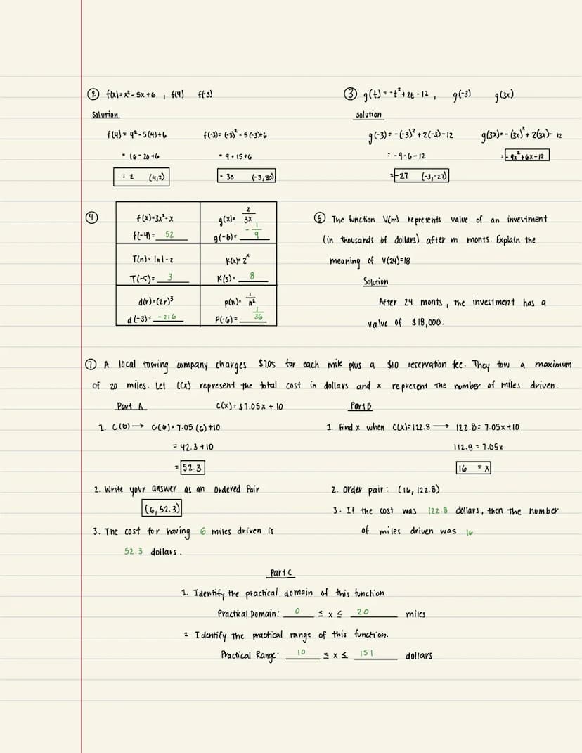 2.1 A Review of functions
*Find the Domain and Range of a Relation
-A relation is a set of ordered pairs
The domain of a relations is all of