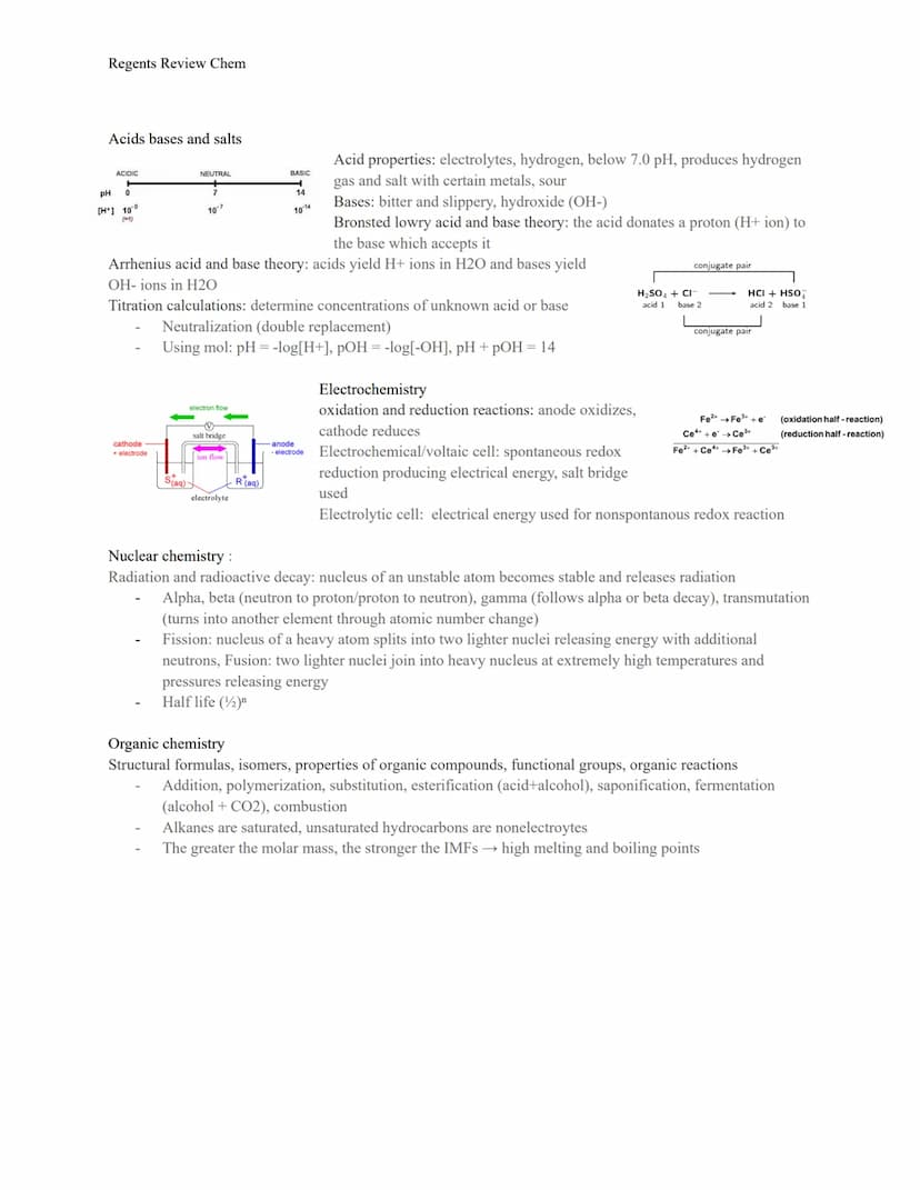 Regents Review Chem
Classification of Matter
Pure Substances: elements and compounds (chemically combined fixed proportion)
Mixtures - homog