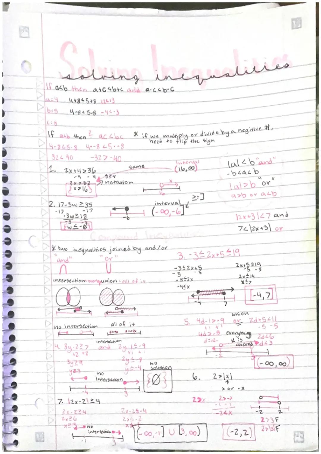 How to Solve Compound Inequalities and Learn About Disconnected Domain and Range