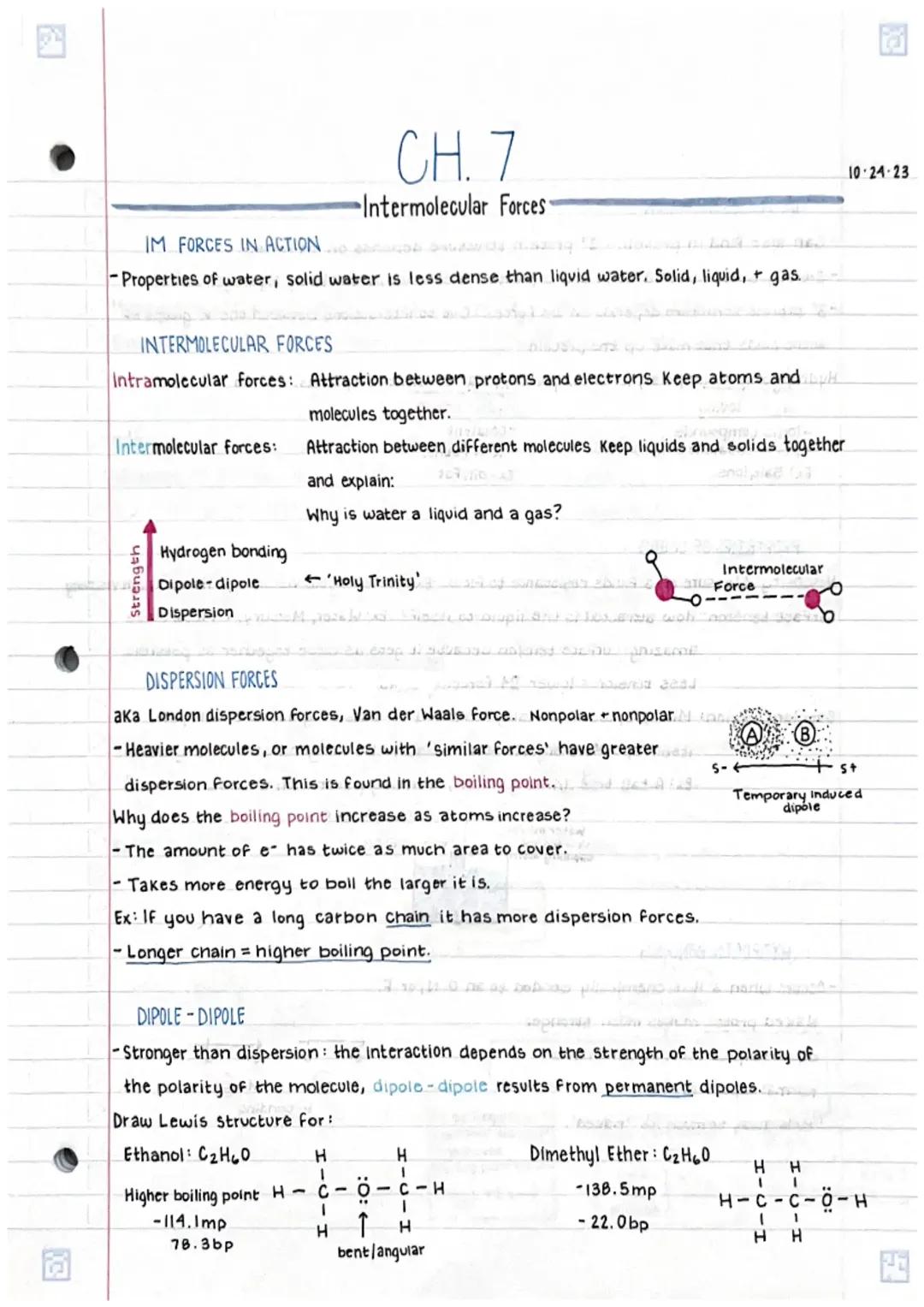 Intermolecular Forces 