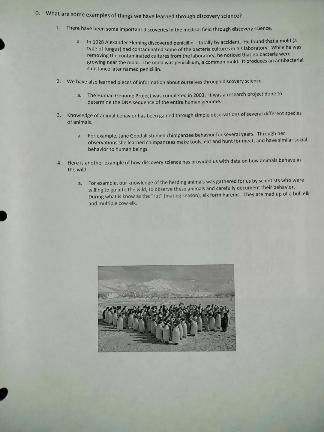 Biology
1.
II.
III.
What is Science? - Introduction to the Scientific Method and Discovery Science
What is science?
A. Your book is filled w