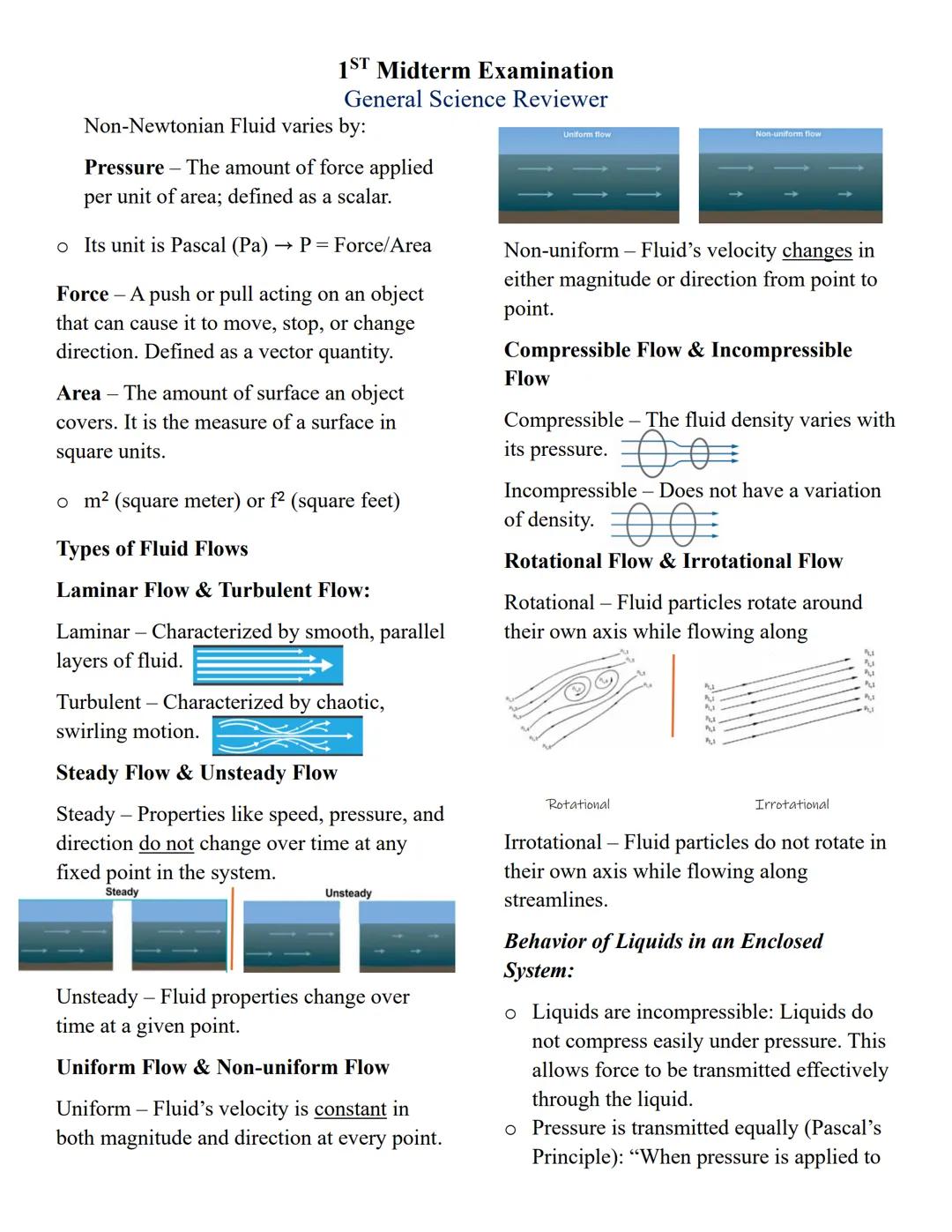 ## 1<sup>ST</sup> Midterm Examination
## General Science Reviewer

### Lessons covered:
- i. Physics in Daily Life
- ii. Applications of Tra
