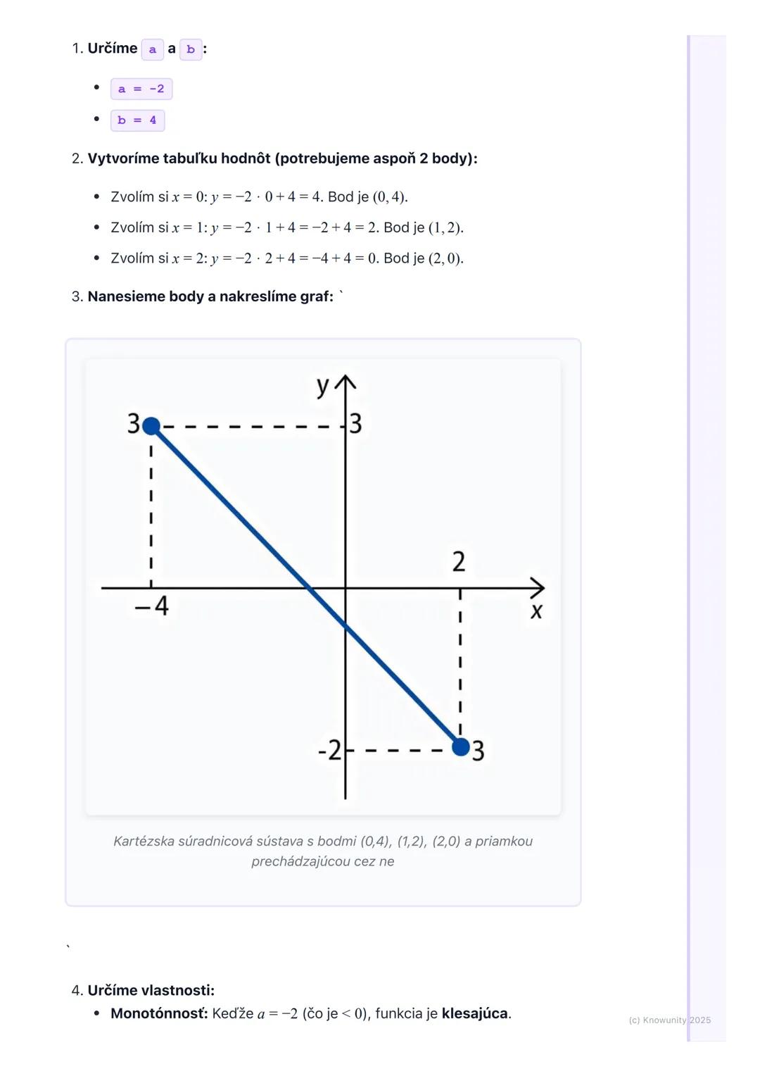 # Lineárna funkcia

1. Prehľad lineárnych funkcií

Lineárna funkcia je veľmi dôležitá téma v matematike, lebo nám pomáha
pochopiť, ako sa me