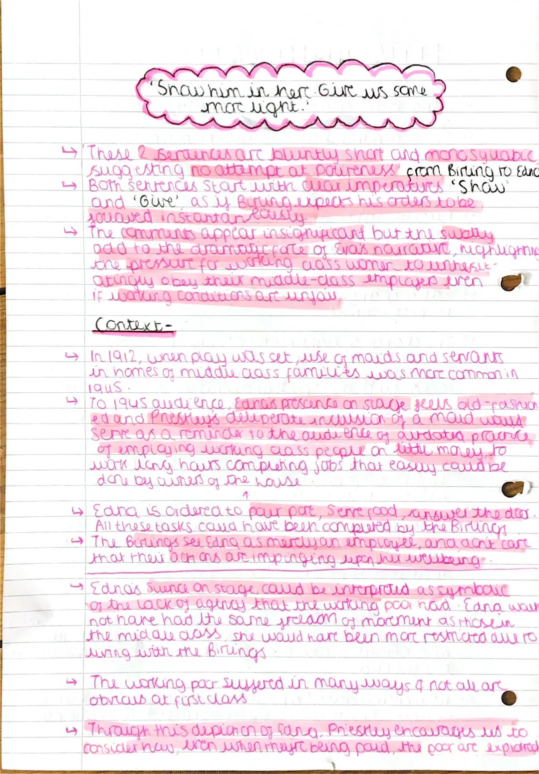# EDNA INSPECTOR CAUS

- Edna is the only working character who appears
on stage
- She is a minor but significant character.
with
- The char