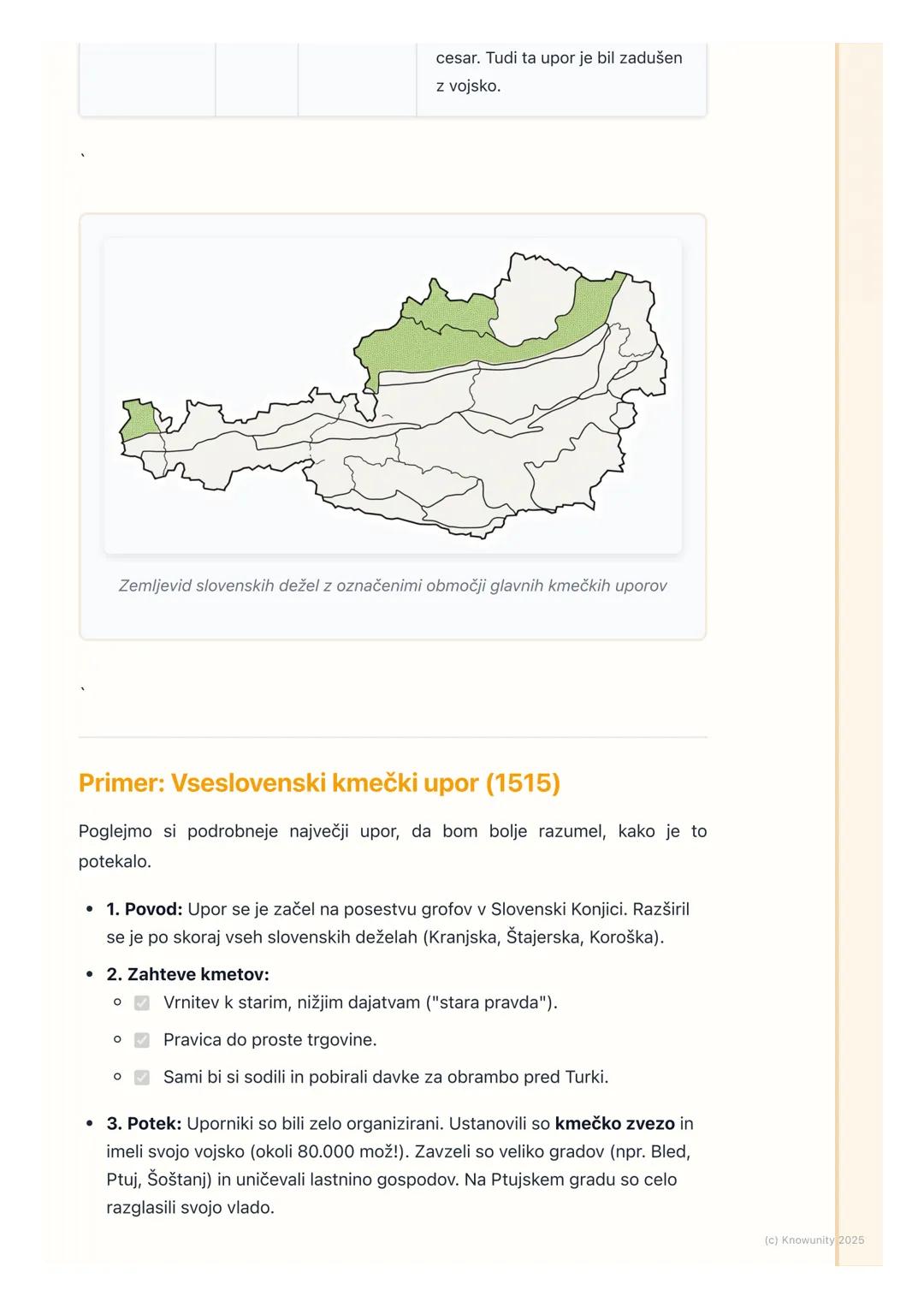 # Kmečki upori

Uvod v kmečke upore

Kmečki upori so bili upori kmetov (podložnikov) proti njihovim zemljiškim
gospodom. Dogajali so se v zg