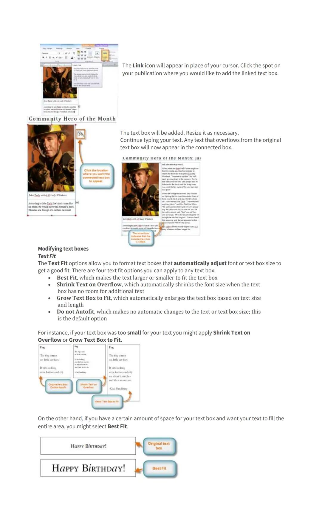 # WORKING WITH TEXT

At the end of this lesson, the student will be able to:
1. Work with text boxes, and learn some of the special commands