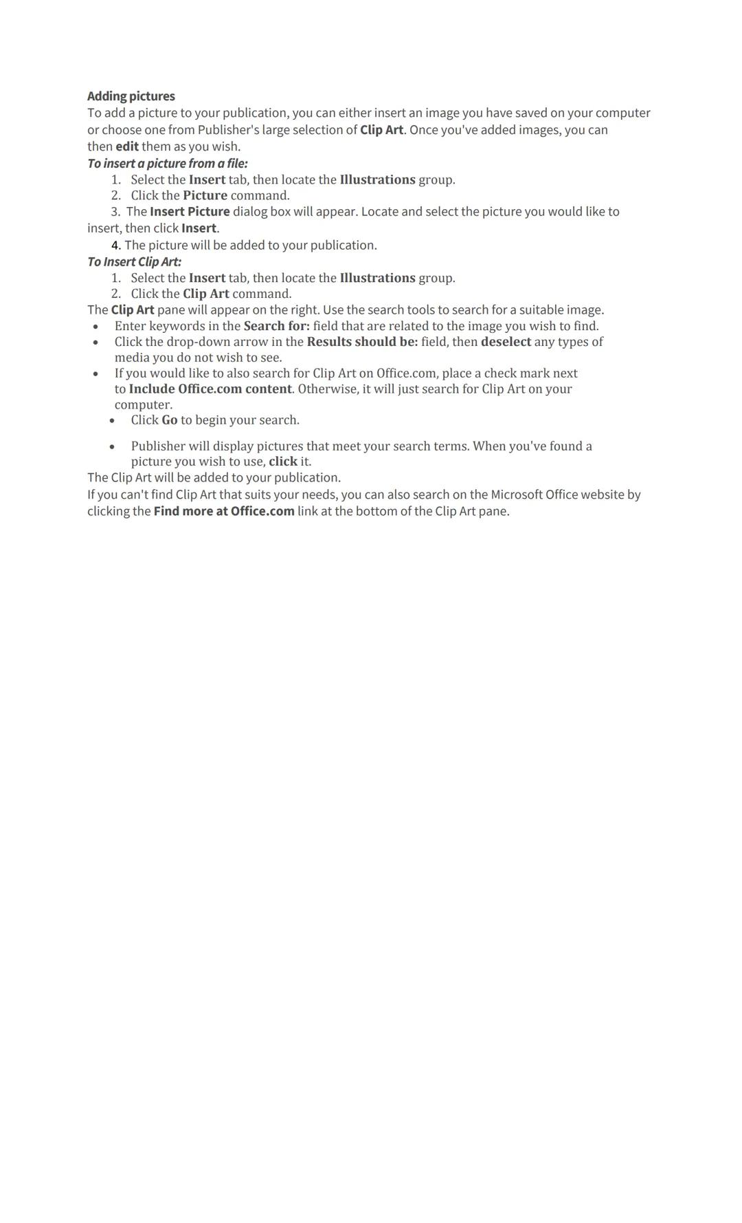 # WORKING WITH TEXT

At the end of this lesson, the student will be able to:
1. Work with text boxes, and learn some of the special commands