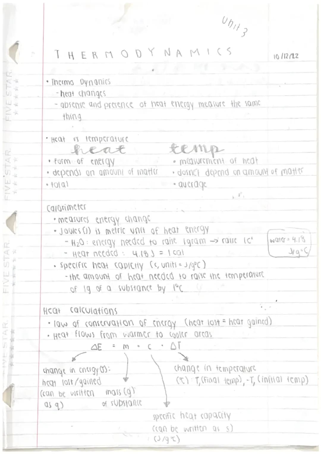 Cool Thermodynamics Stuff: 10th Grade Chemistry Notes & More!