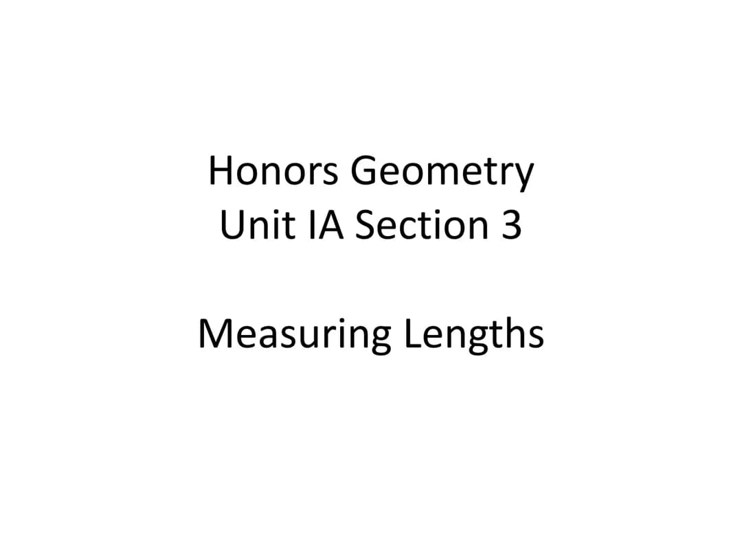 honors geometry unit 1A section 3